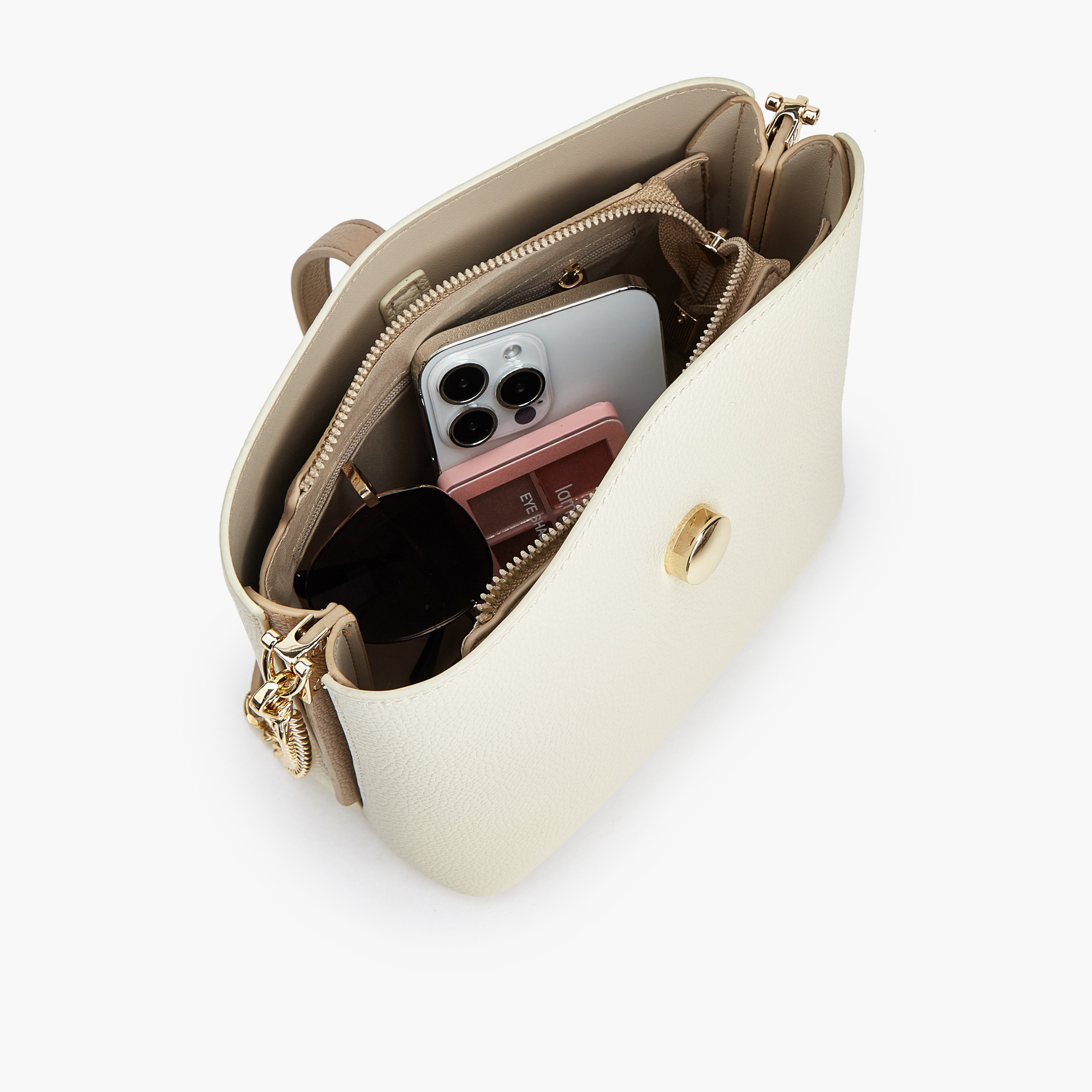 شنطة دلو سادة بحزام كتف قابل للفصل من فلورا بيلا-women-bagsandwallets-handbags-image-8