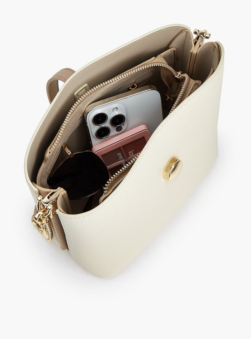 شنطة دلو سادة بحزام كتف قابل للفصل من فلورا بيلا-women-bagsandwallets-handbags-image-8