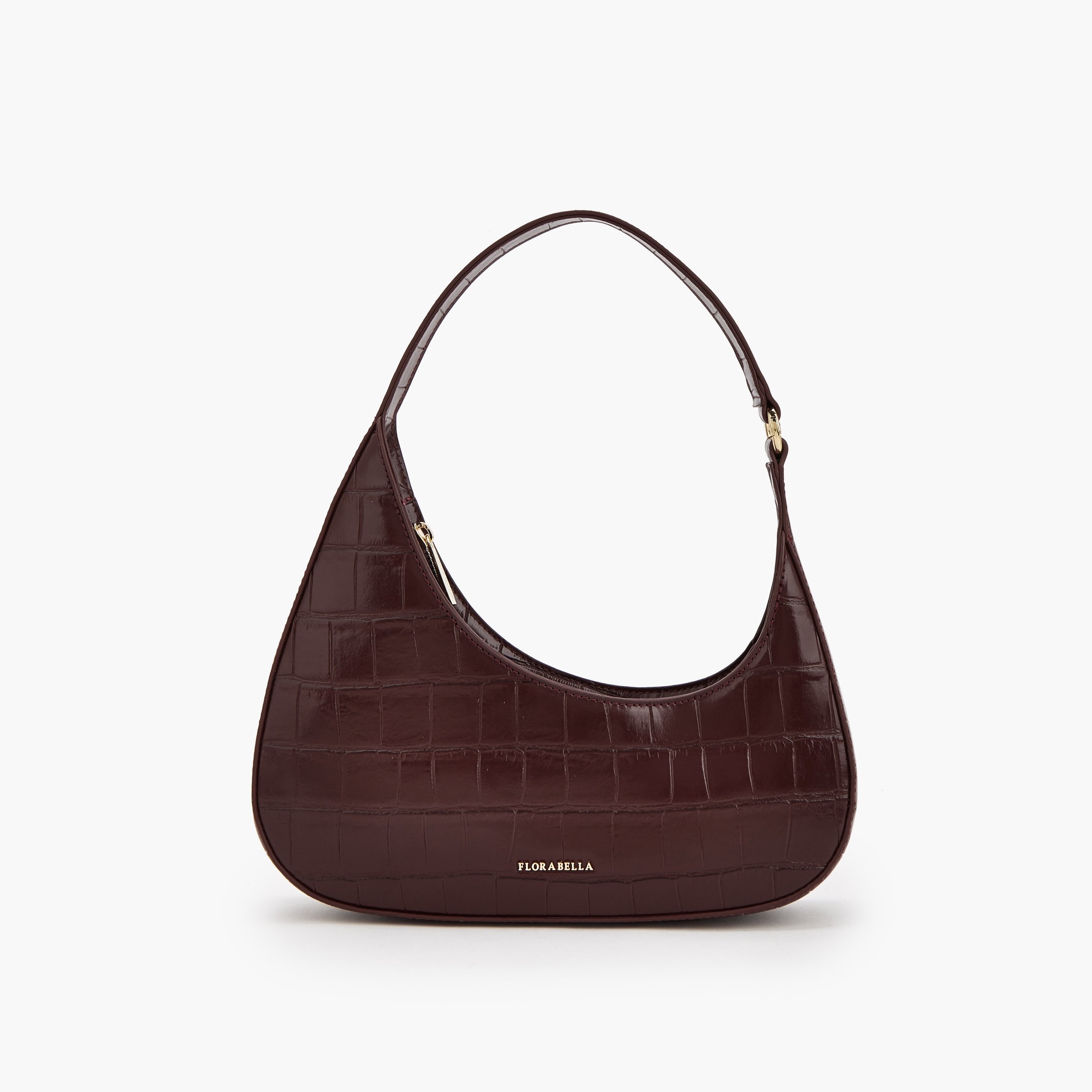 شنطة كتف بارزة الملمس مع سحاب إغلاق من فلورا بيلا-women-bagsandwallets-handbags-image-1