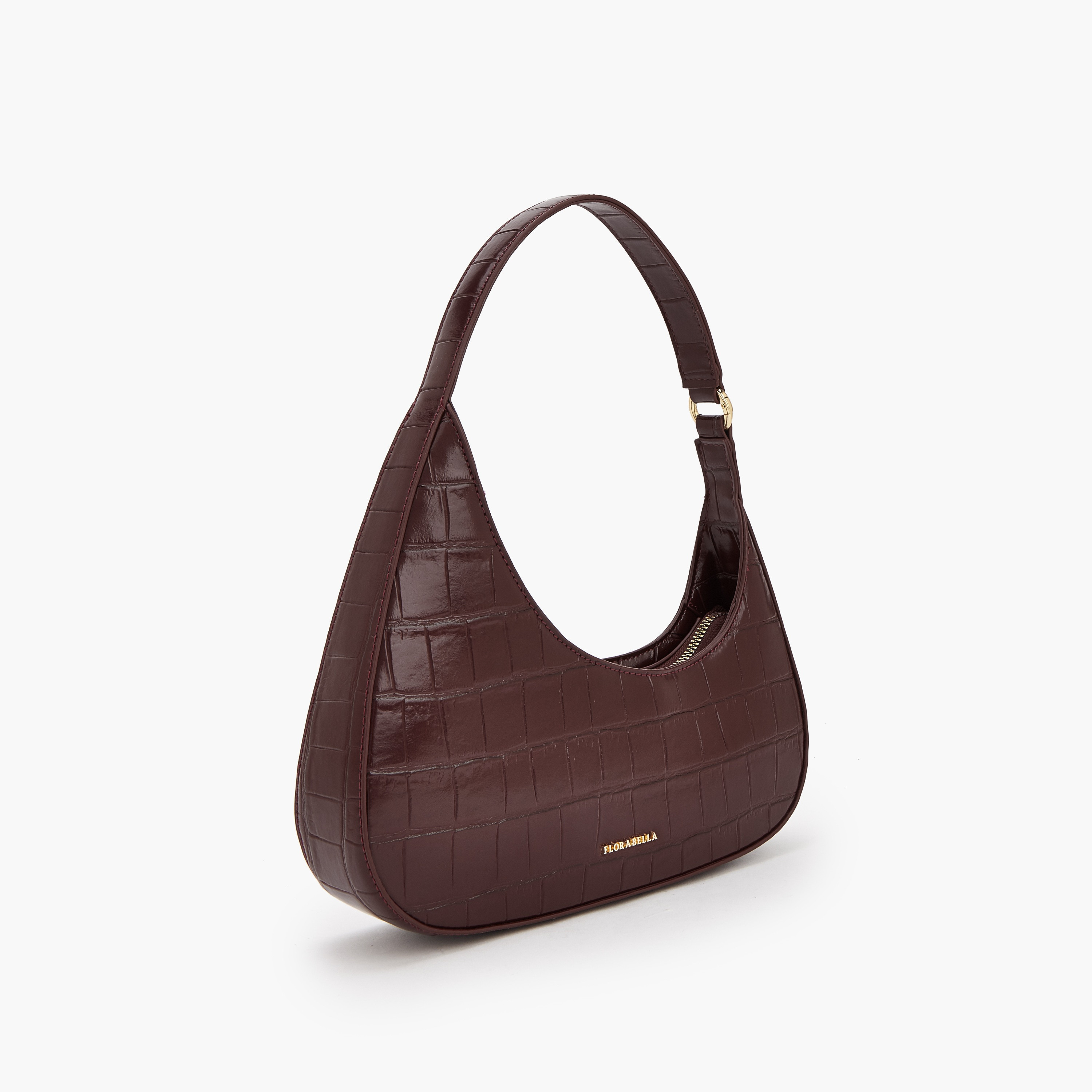 شنطة كتف بارزة الملمس مع سحاب إغلاق من فلورا بيلا-women-bagsandwallets-handbags-image-2