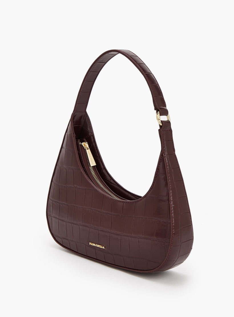شنطة كتف بارزة الملمس مع سحاب إغلاق من فلورا بيلا-women-bagsandwallets-handbags-image-3