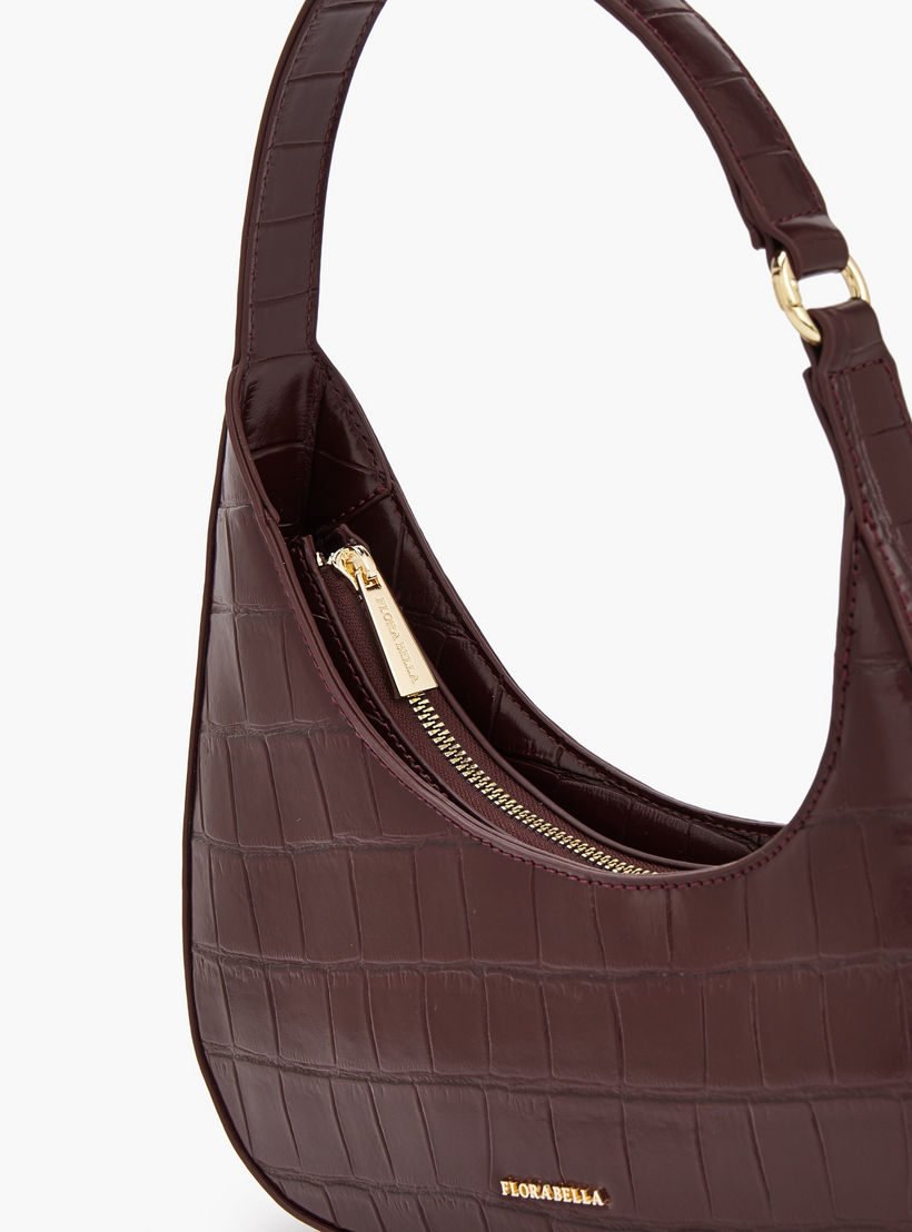 شنطة كتف بارزة الملمس مع سحاب إغلاق من فلورا بيلا-women-bagsandwallets-handbags-image-4