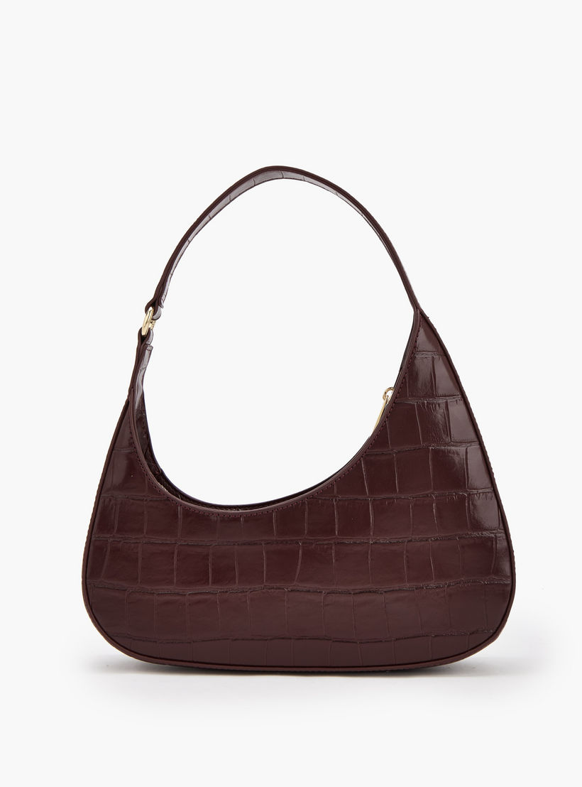 شنطة كتف بارزة الملمس مع سحاب إغلاق من فلورا بيلا-women-bagsandwallets-handbags-image-5