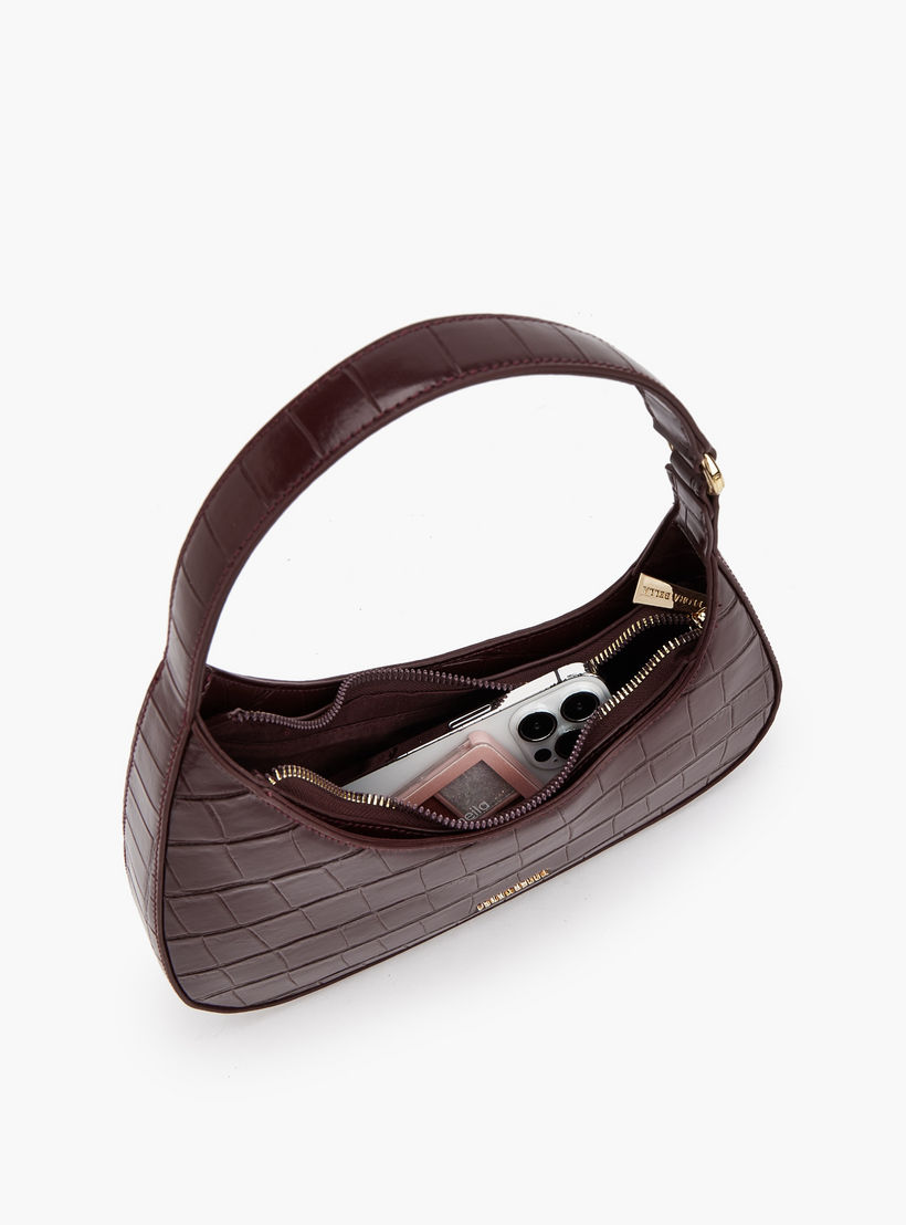 شنطة كتف بارزة الملمس مع سحاب إغلاق من فلورا بيلا-women-bagsandwallets-handbags-image-7
