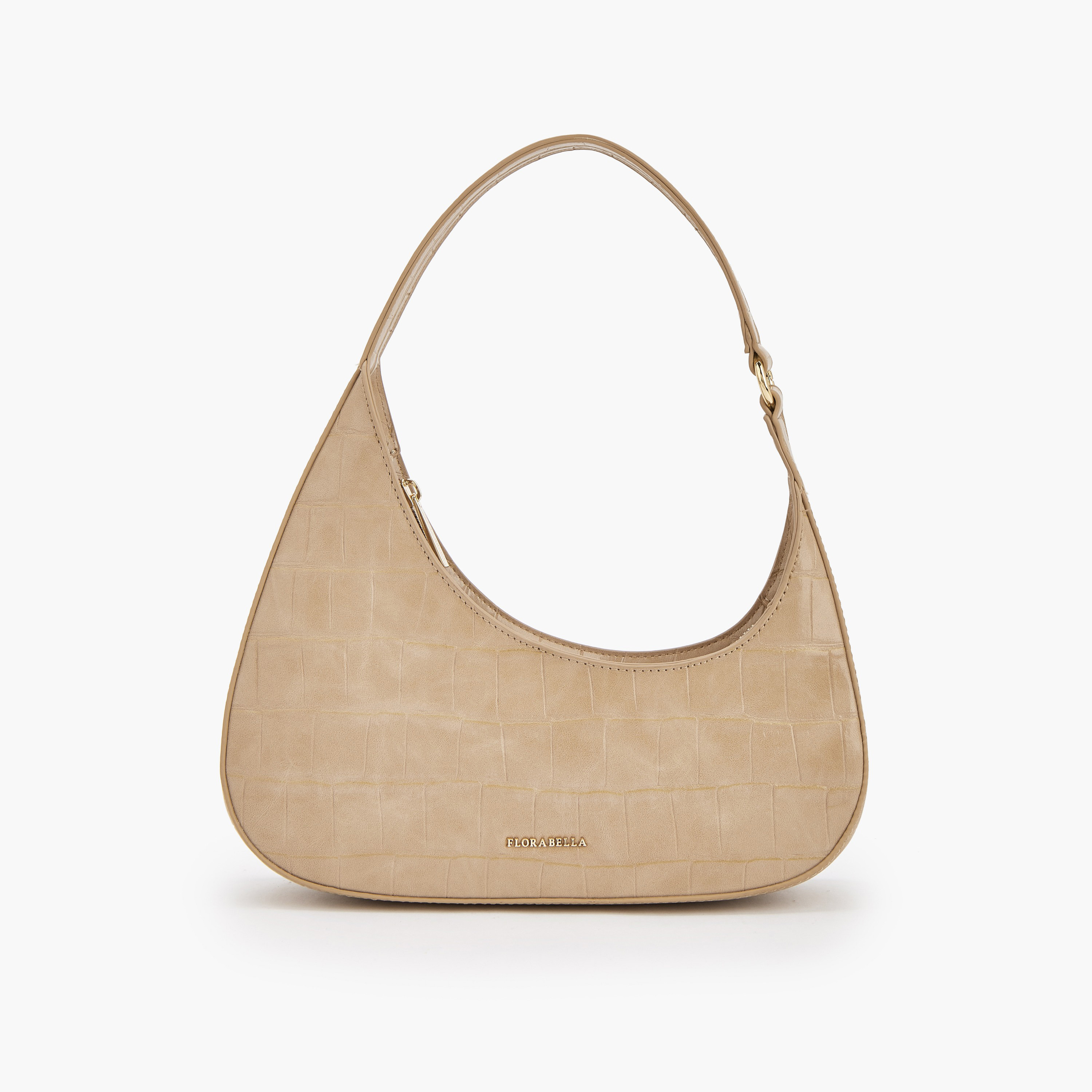 Flora Bella Textured Shoulder Bag with Zip Closure-women-bagsandwallets-handbags-image-1
