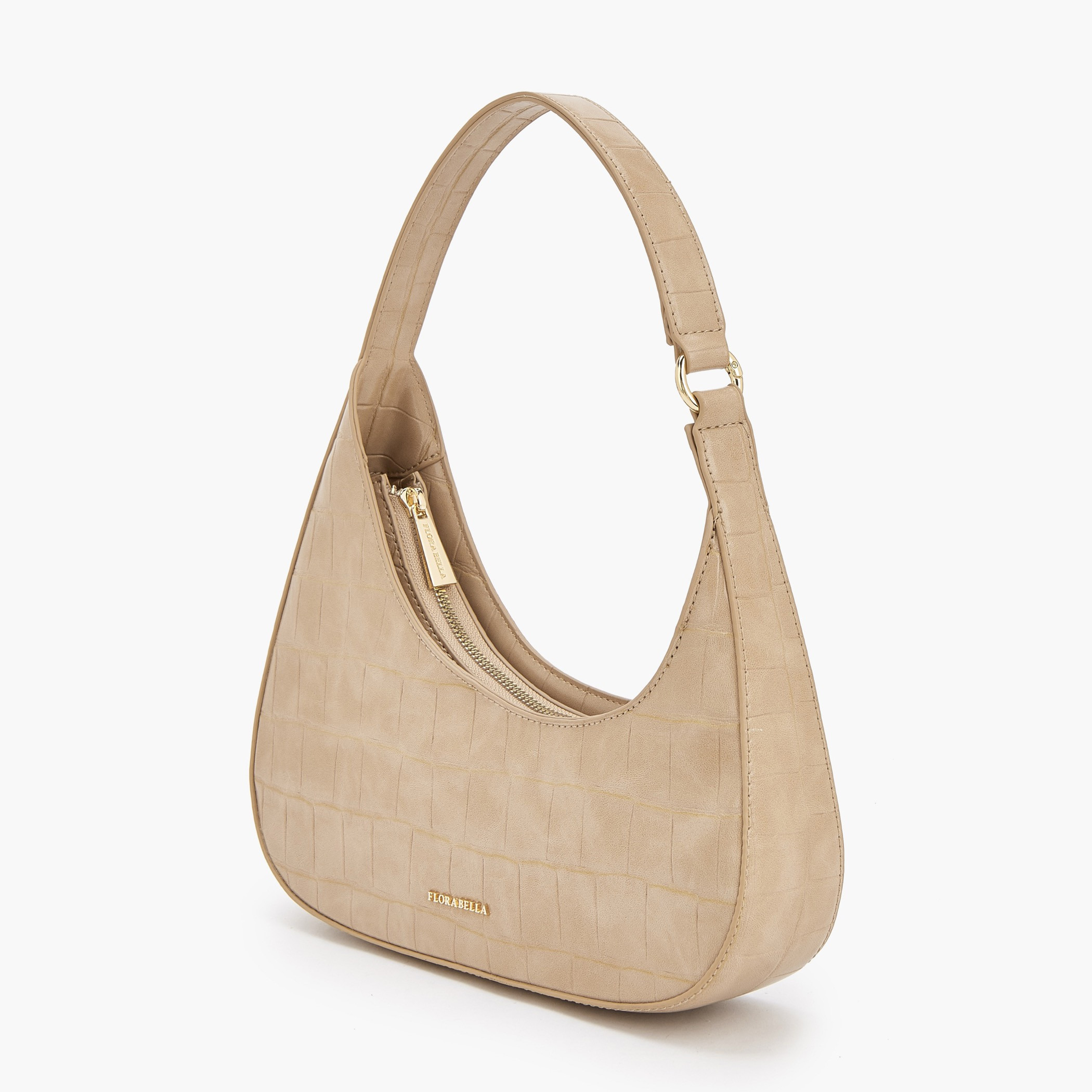 Flora Bella Textured Shoulder Bag with Zip Closure-women-bagsandwallets-handbags-image-3