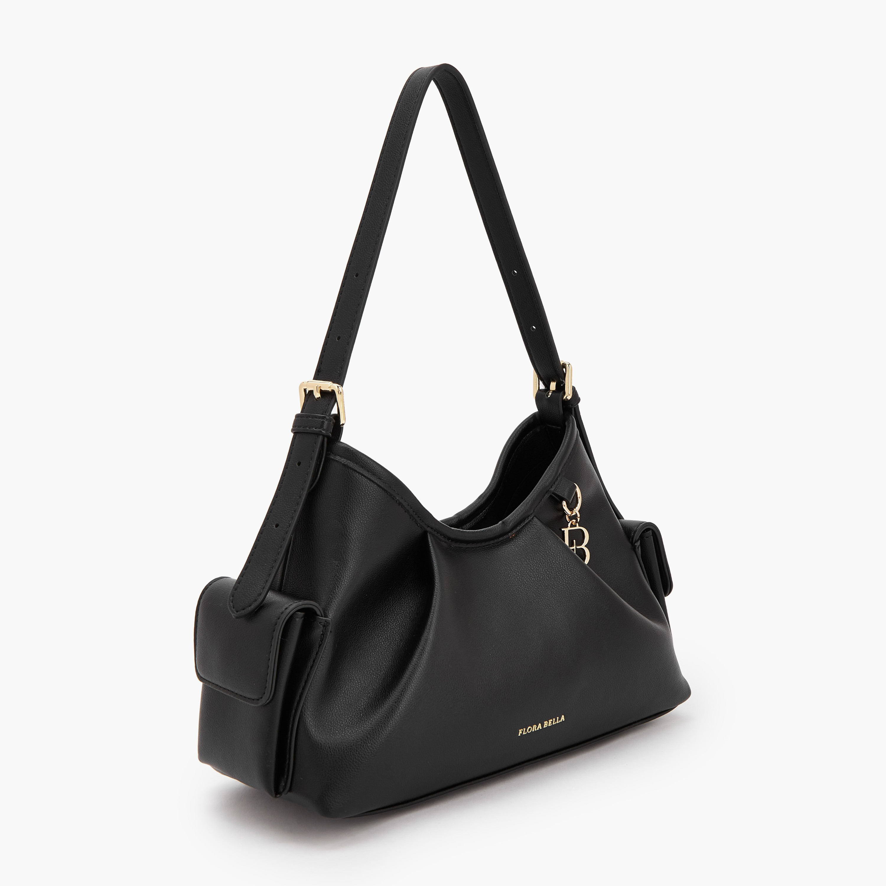 شنطة كتف سادة بحزام قابل للتعديل من فلورا بيلا-women-bagsandwallets-handbags-image-2