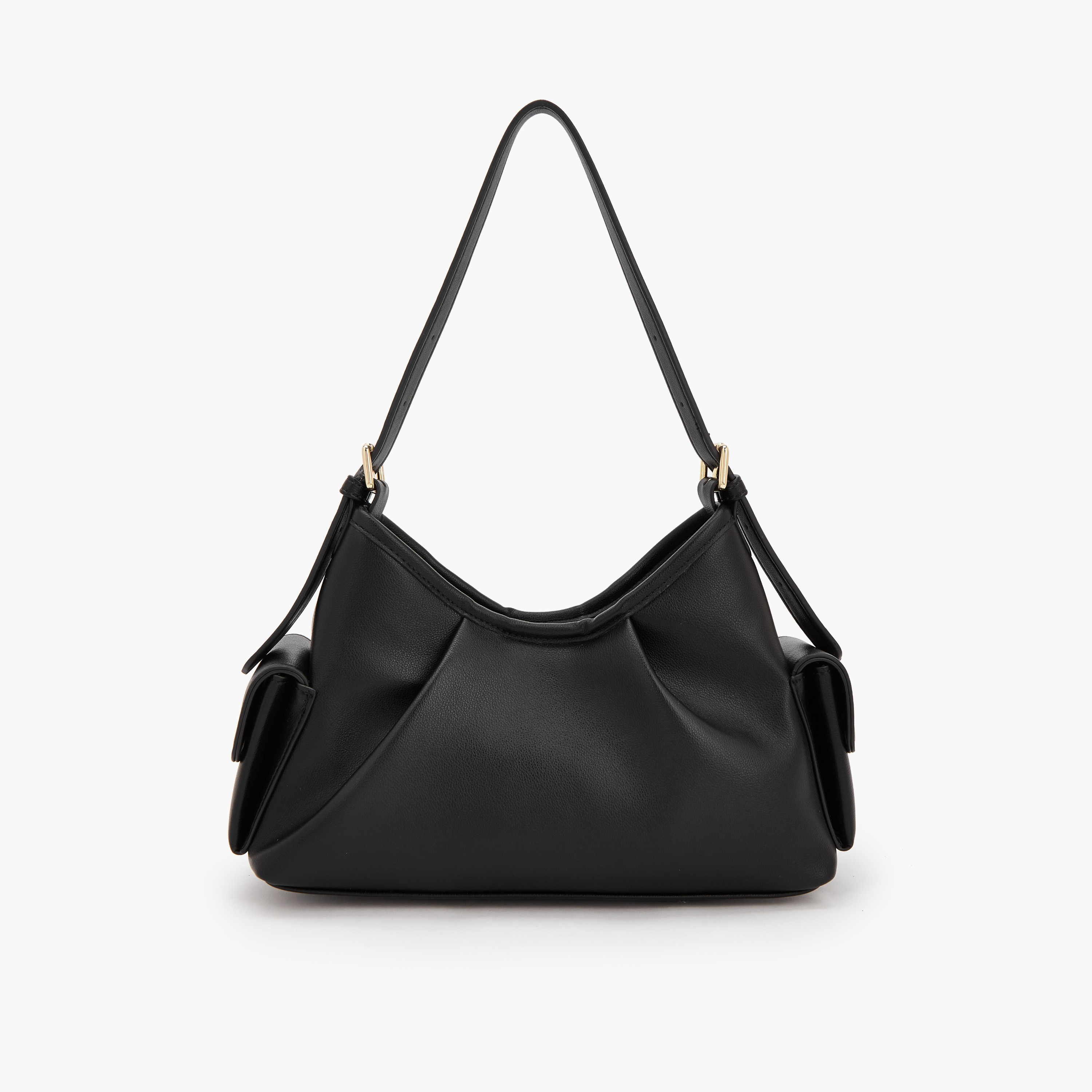 شنطة كتف سادة بحزام قابل للتعديل من فلورا بيلا-women-bagsandwallets-handbags-image-3