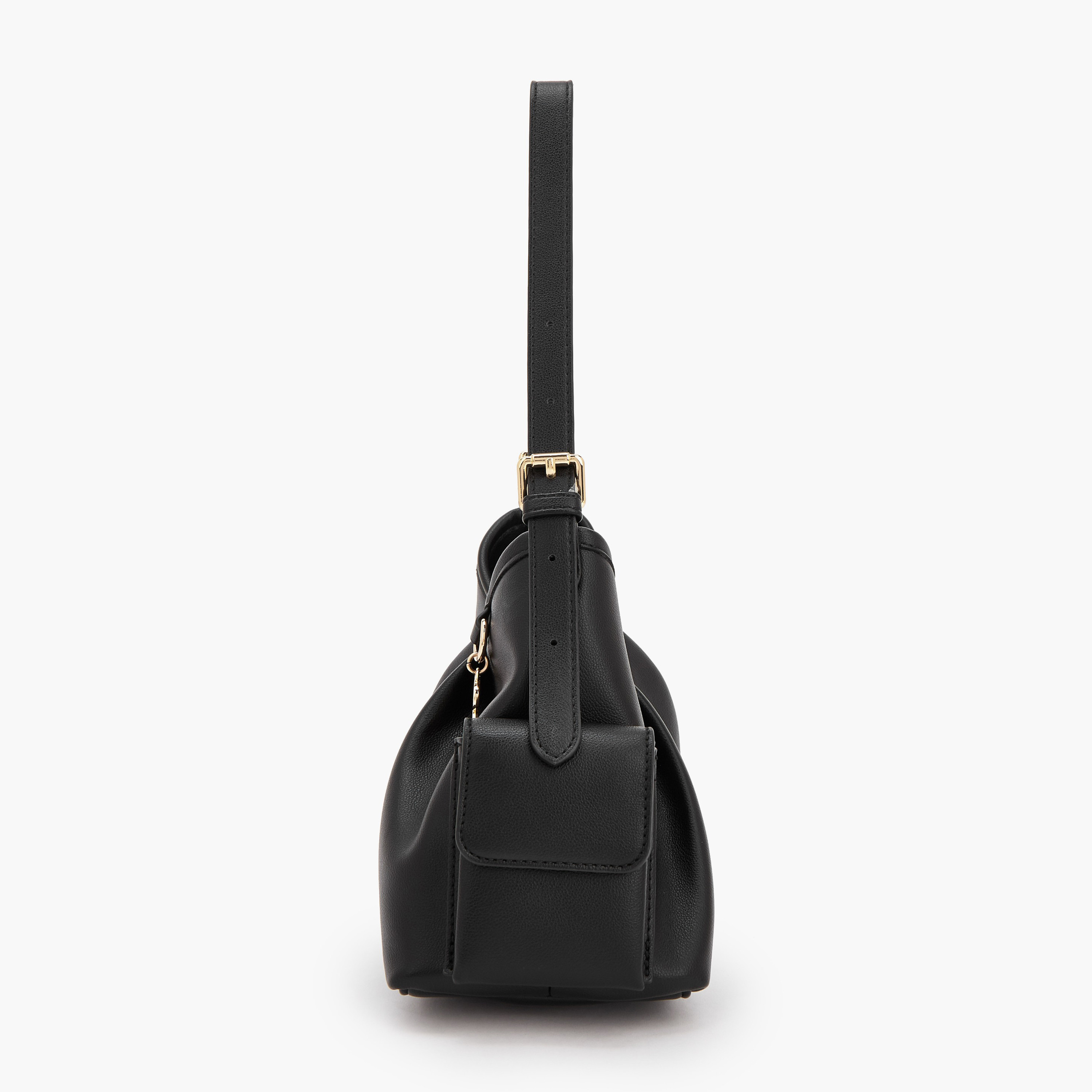 شنطة كتف سادة بحزام قابل للتعديل من فلورا بيلا-women-bagsandwallets-handbags-image-4