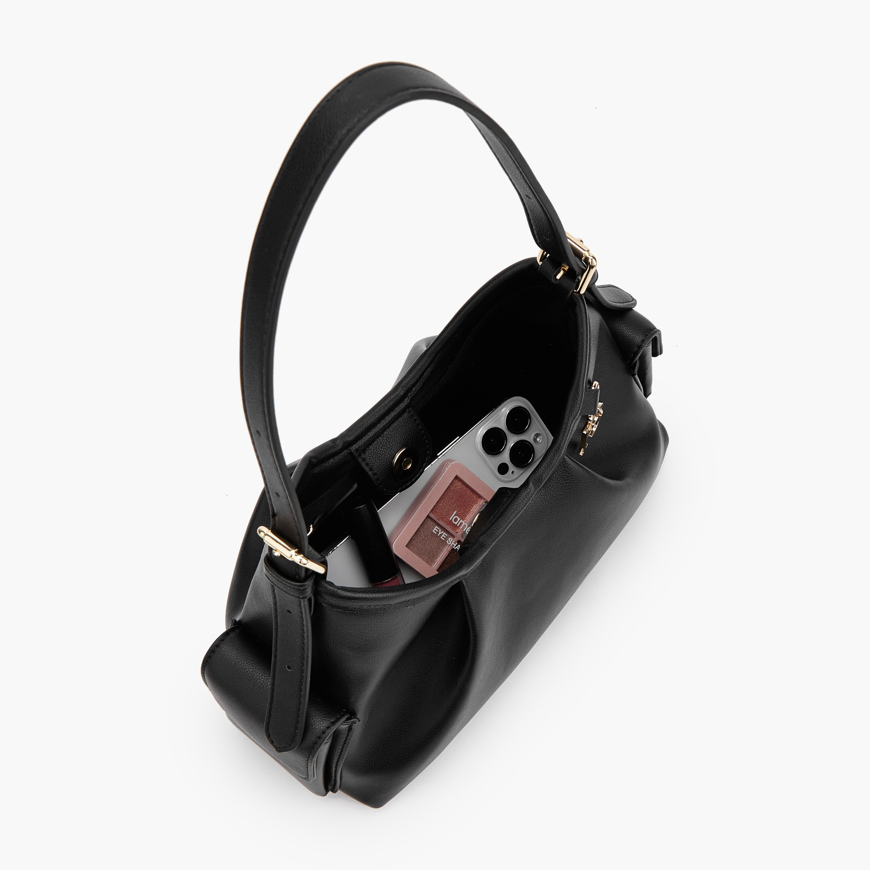 شنطة كتف سادة بحزام قابل للتعديل من فلورا بيلا-women-bagsandwallets-handbags-image-7