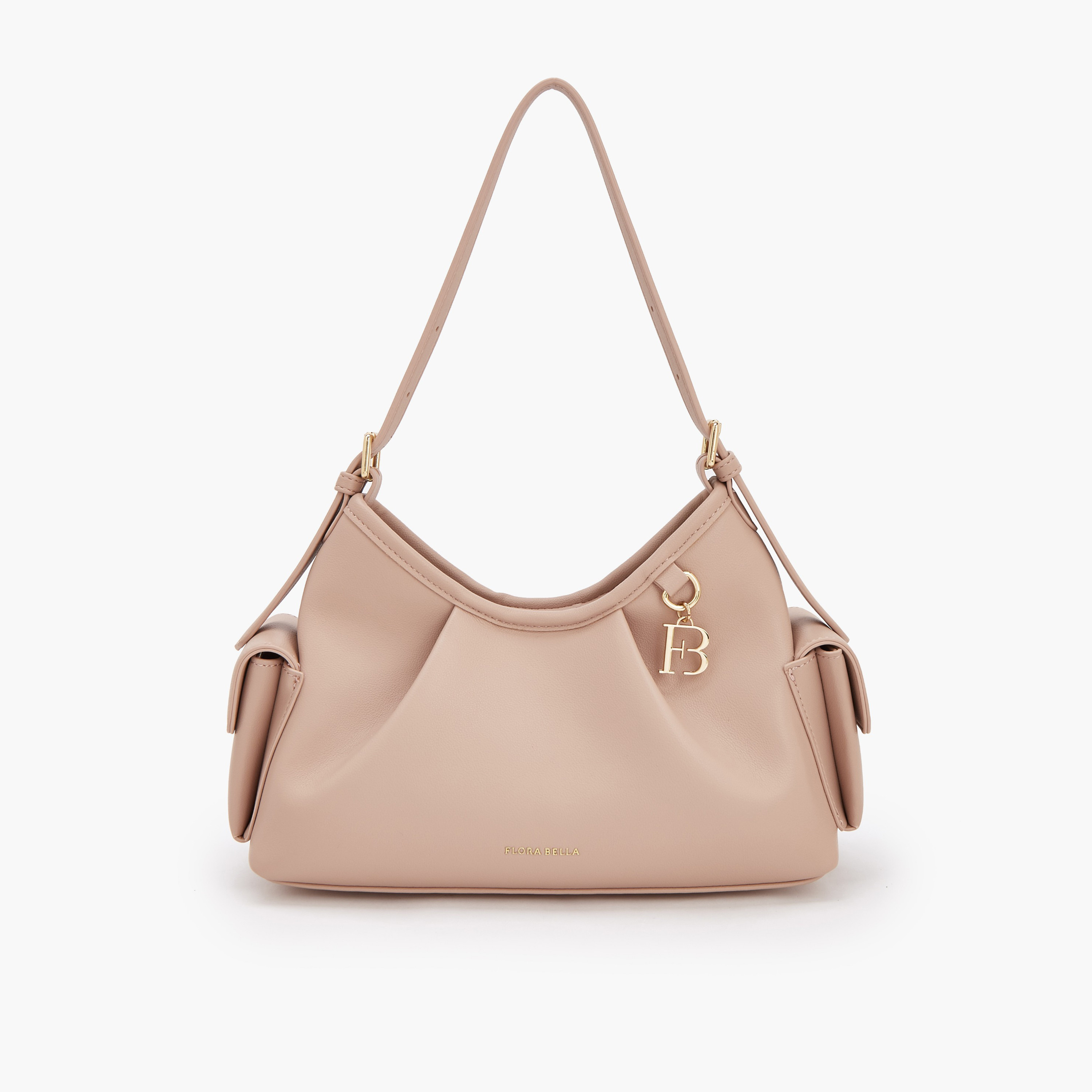 شنطة كتف سادة بحزام قابل للتعديل من فلورا بيلا-women-bagsandwallets-handbags-image-1