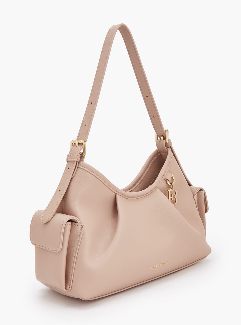 شنطة كتف سادة بحزام قابل للتعديل من فلورا بيلا-women-bagsandwallets-handbags-image-2