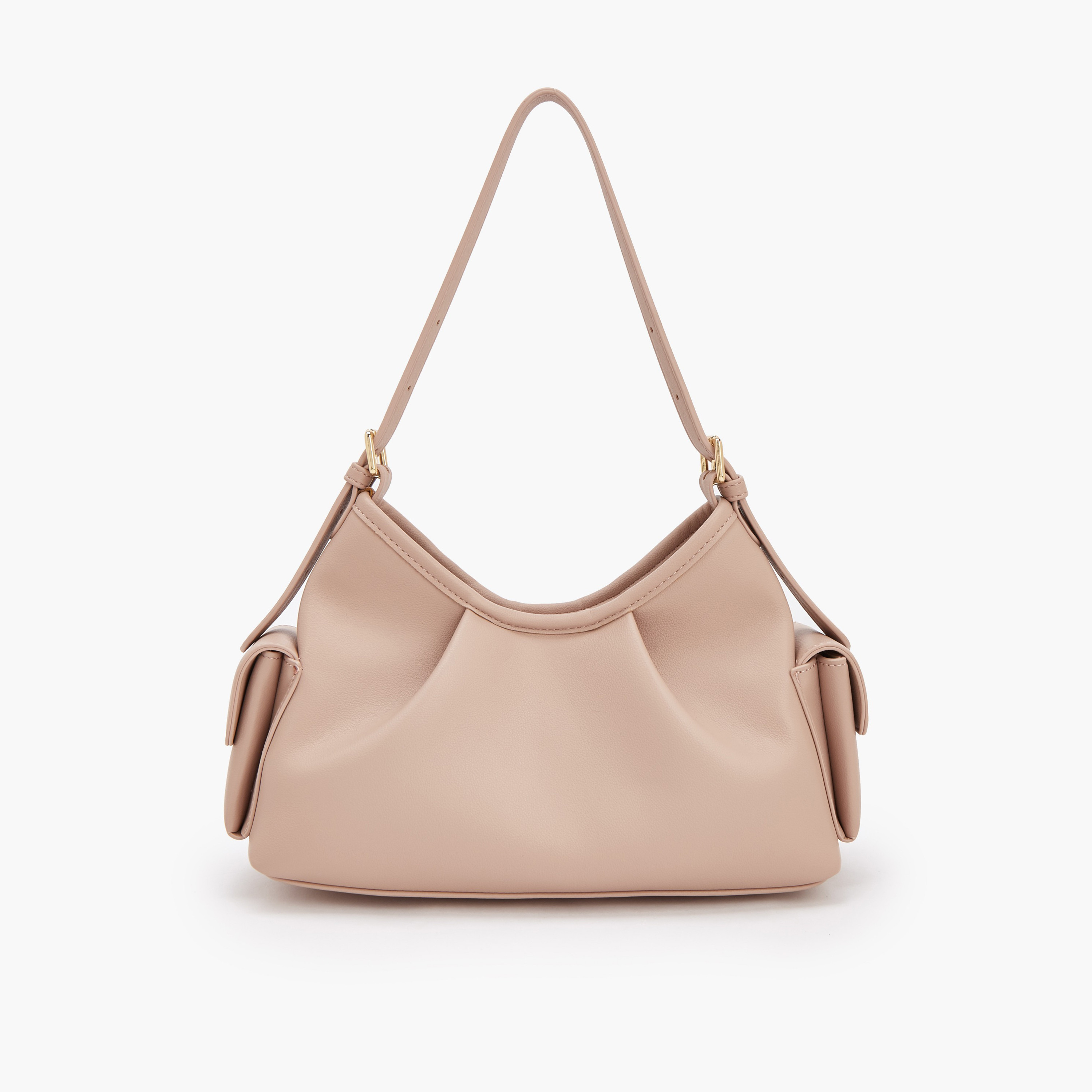 شنطة كتف سادة بحزام قابل للتعديل من فلورا بيلا-women-bagsandwallets-handbags-image-3