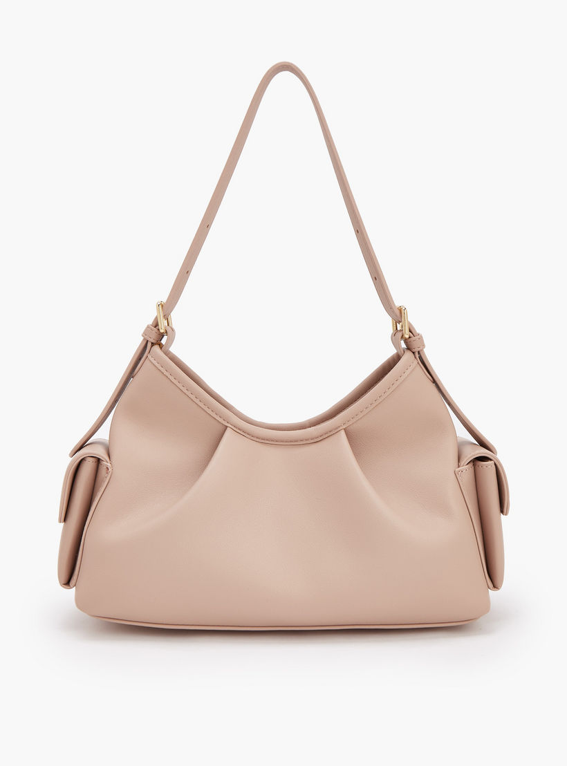 شنطة كتف سادة بحزام قابل للتعديل من فلورا بيلا-women-bagsandwallets-handbags-image-3