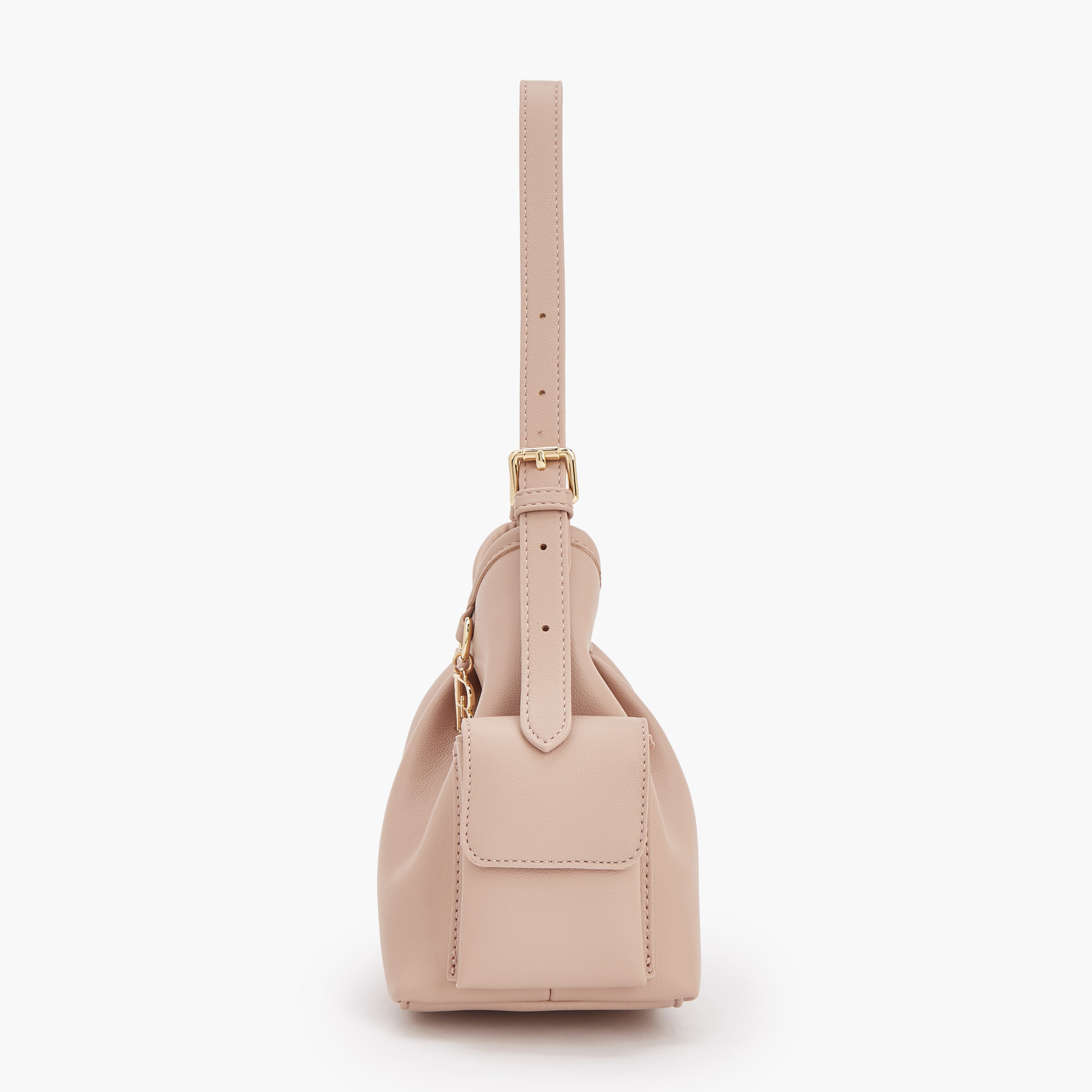 شنطة كتف سادة بحزام قابل للتعديل من فلورا بيلا-women-bagsandwallets-handbags-image-4