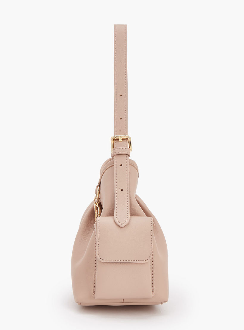 شنطة كتف سادة بحزام قابل للتعديل من فلورا بيلا-women-bagsandwallets-handbags-image-4