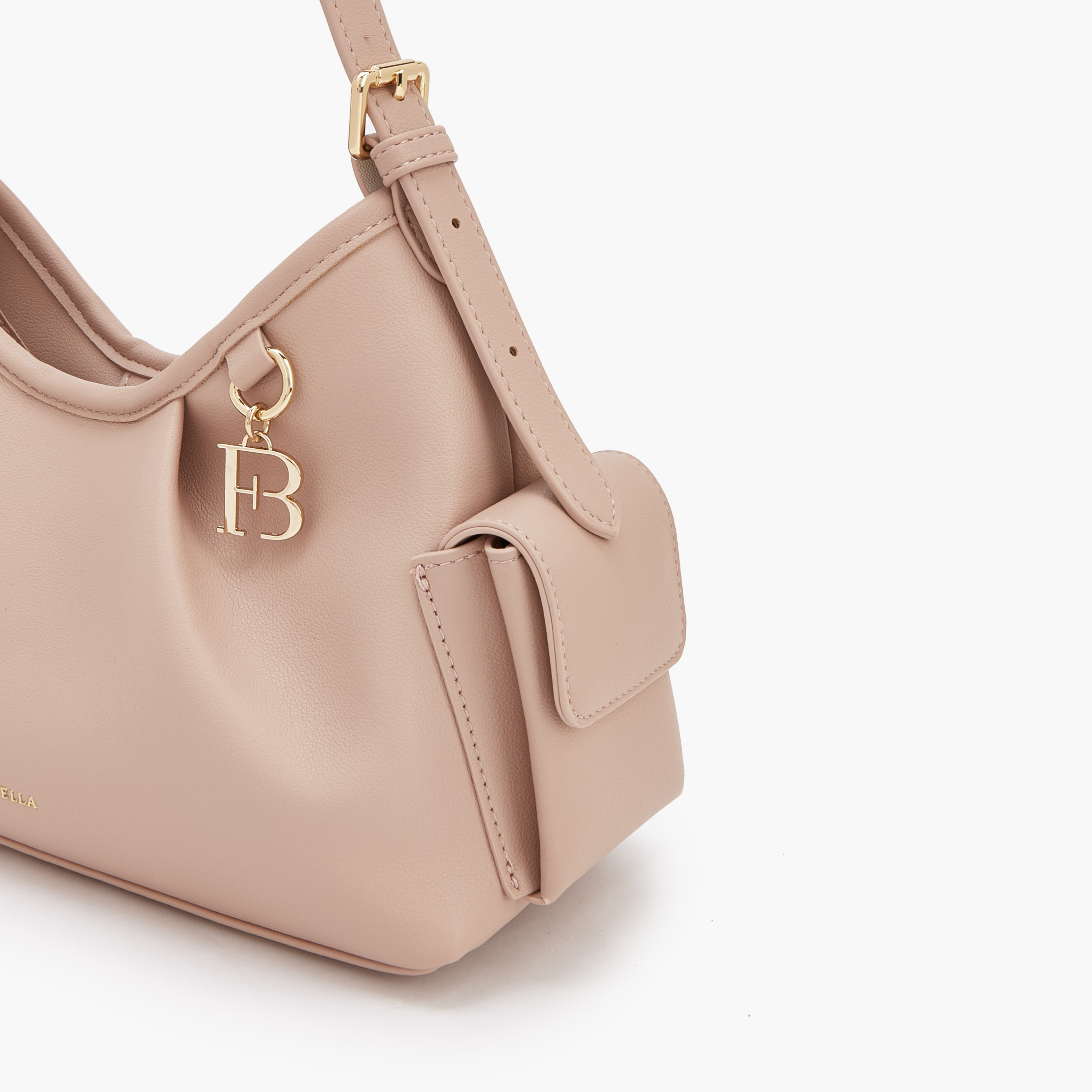 شنطة كتف سادة بحزام قابل للتعديل من فلورا بيلا-women-bagsandwallets-handbags-image-5