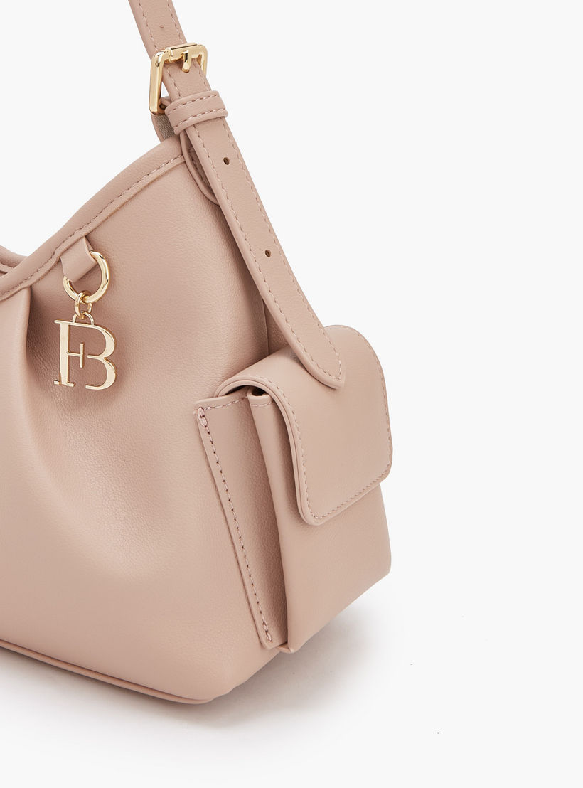 شنطة كتف سادة بحزام قابل للتعديل من فلورا بيلا-women-bagsandwallets-handbags-image-5
