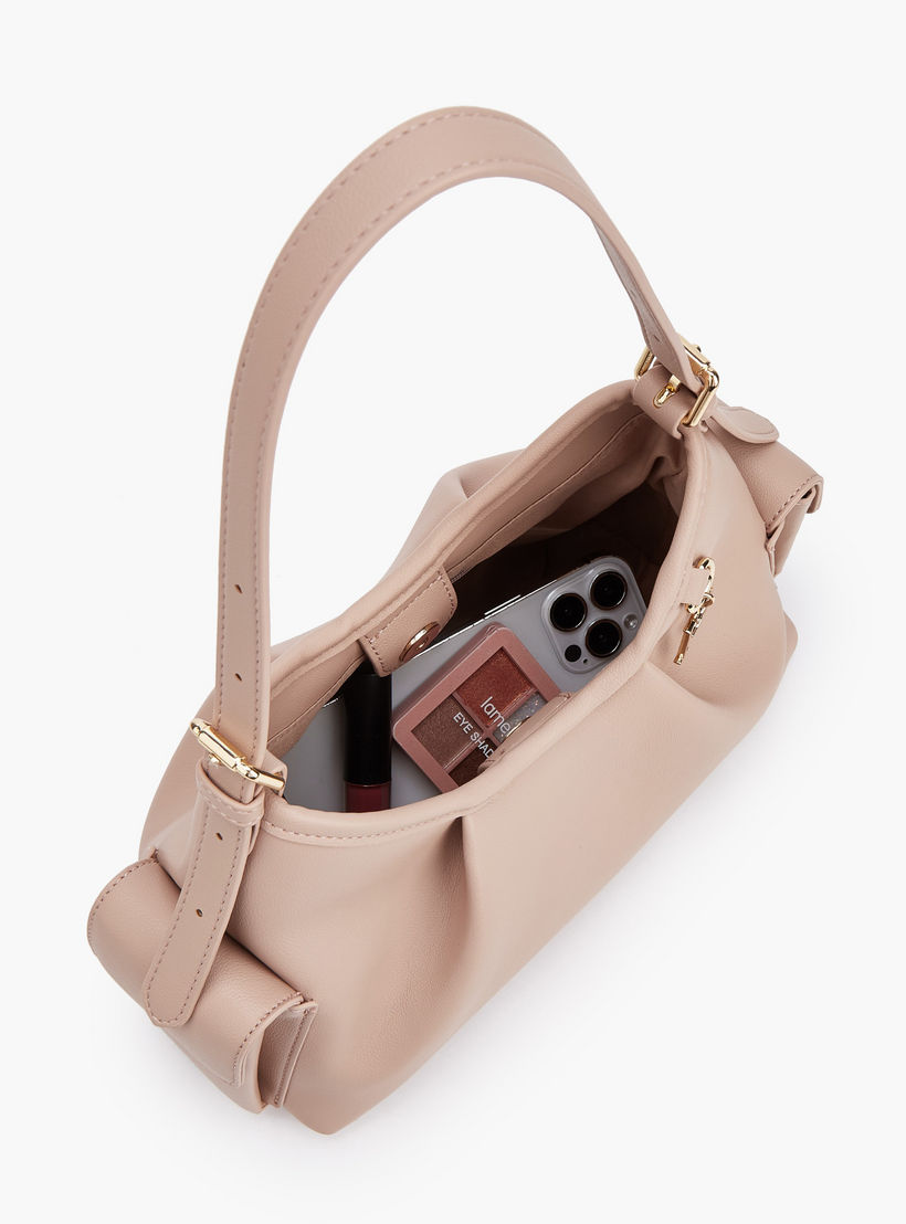شنطة كتف سادة بحزام قابل للتعديل من فلورا بيلا-women-bagsandwallets-handbags-image-7