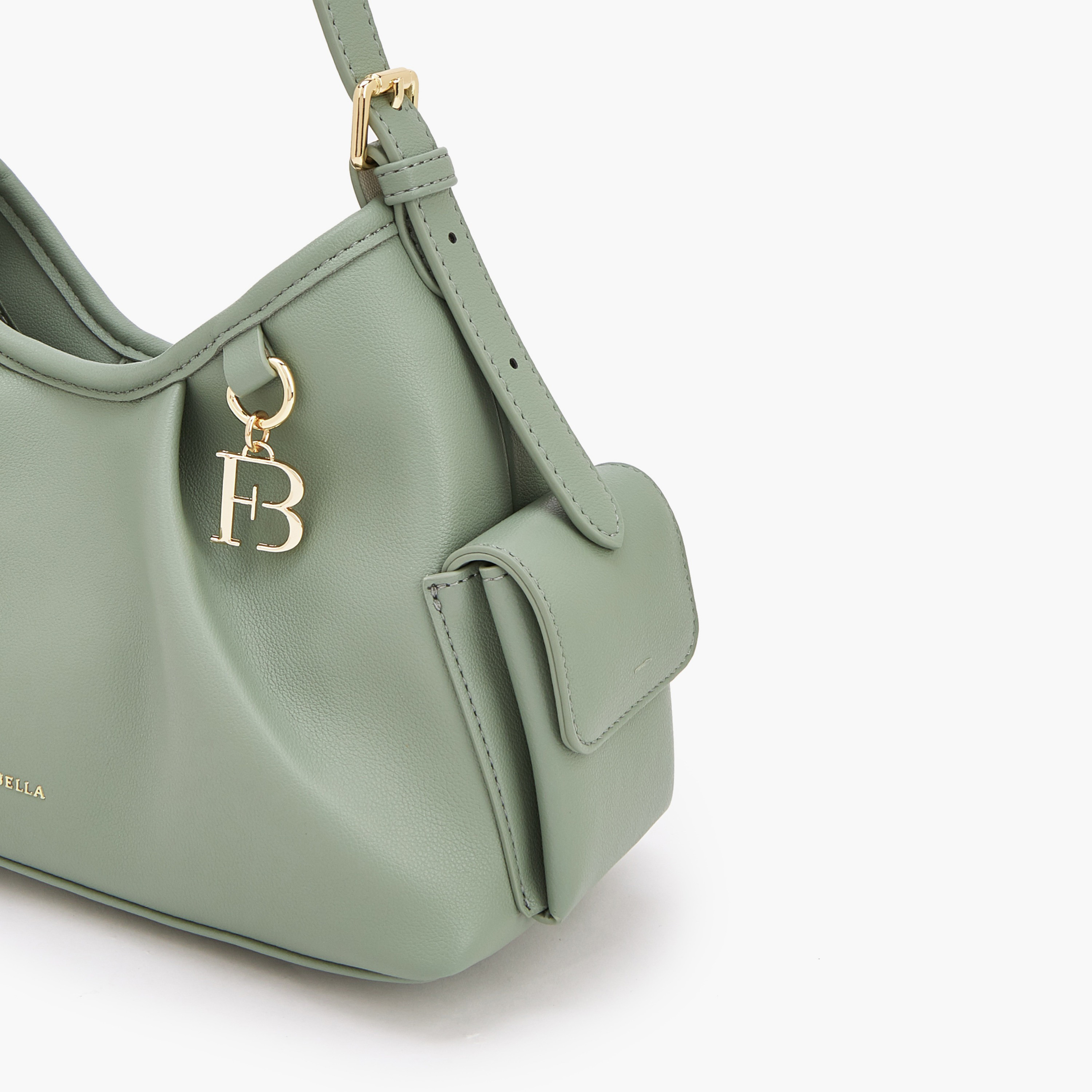 شنطة كتف سادة بحزام قابل للتعديل من فلورا بيلا-women-bagsandwallets-handbags-image-4