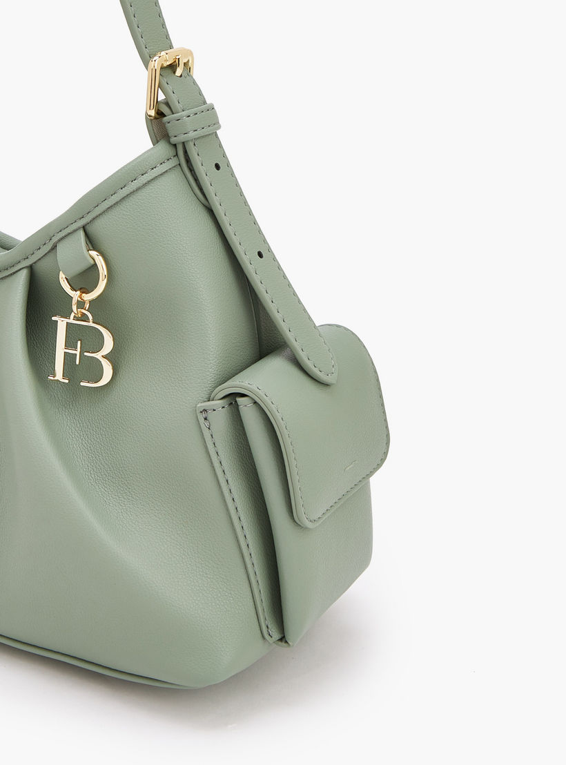 شنطة كتف سادة بحزام قابل للتعديل من فلورا بيلا-women-bagsandwallets-handbags-image-4