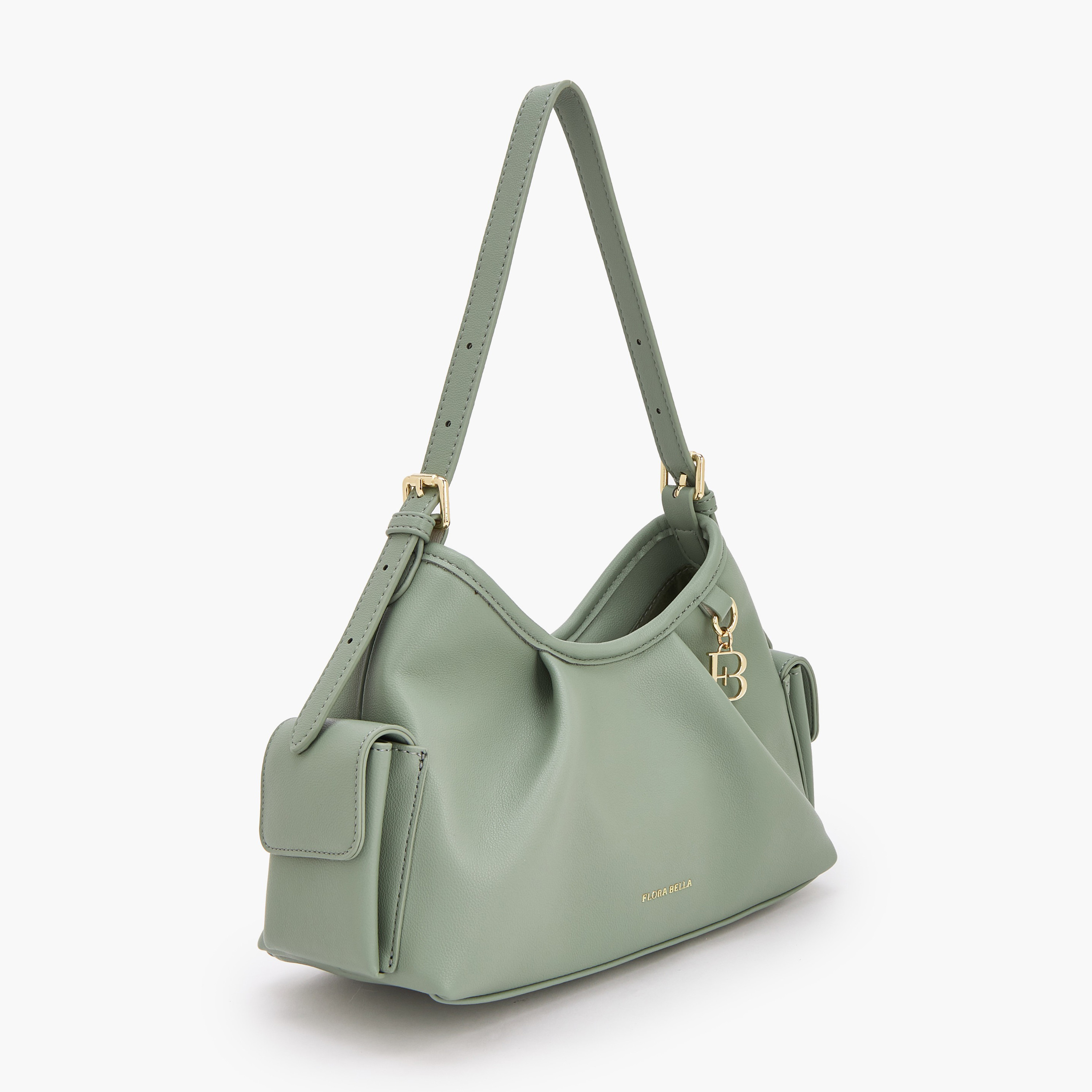 شنطة كتف سادة بحزام قابل للتعديل من فلورا بيلا-women-bagsandwallets-handbags-image-5