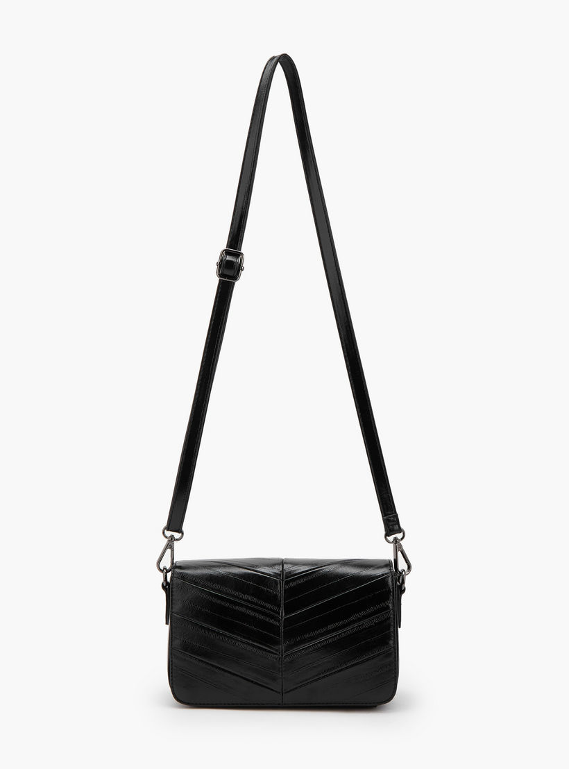 شنطة كروس بودي بارزة الملمس بحزام قابل للتعديل من فلورا بيلا-women-bagsandwallets-handbags-image-2