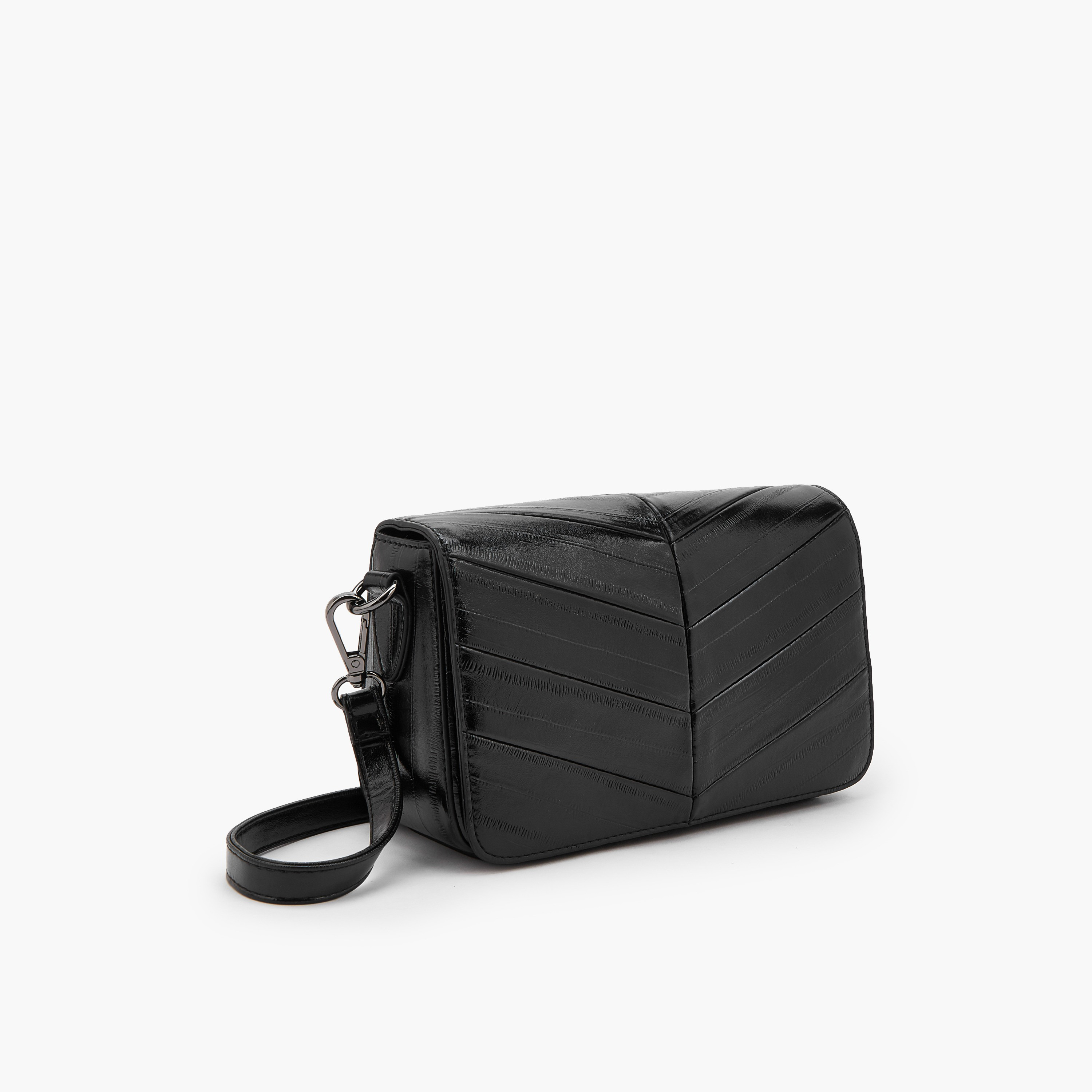شنطة كروس بودي بارزة الملمس بحزام قابل للتعديل من فلورا بيلا-women-bagsandwallets-handbags-image-3