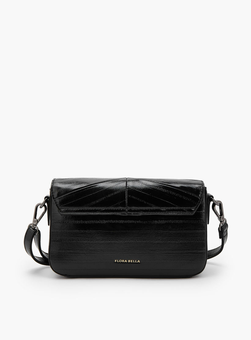 شنطة كروس بودي بارزة الملمس بحزام قابل للتعديل من فلورا بيلا-women-bagsandwallets-handbags-image-5