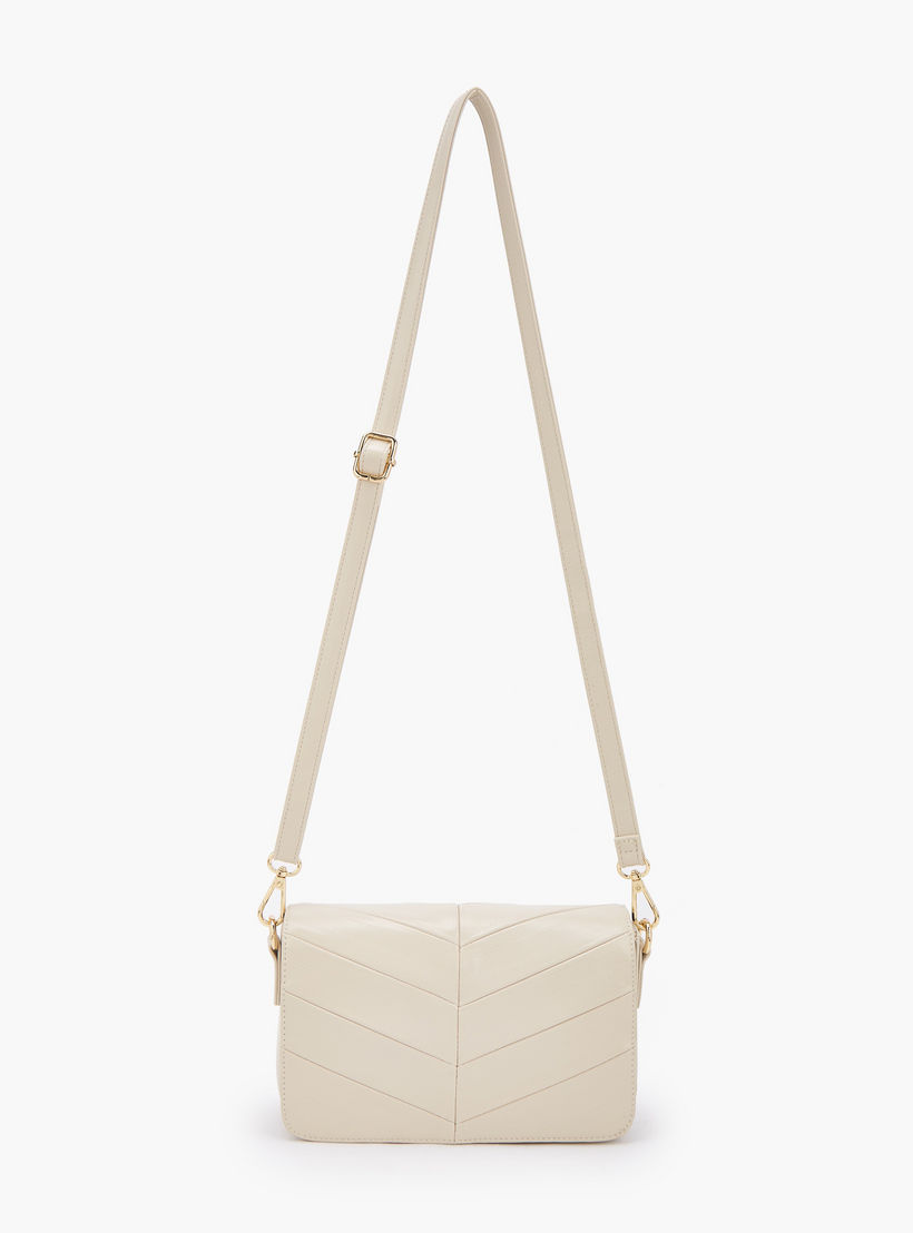 شنطة كروس بودي بارزة الملمس بحزام قابل للتعديل من فلورا بيلا-women-bagsandwallets-handbags-image-2
