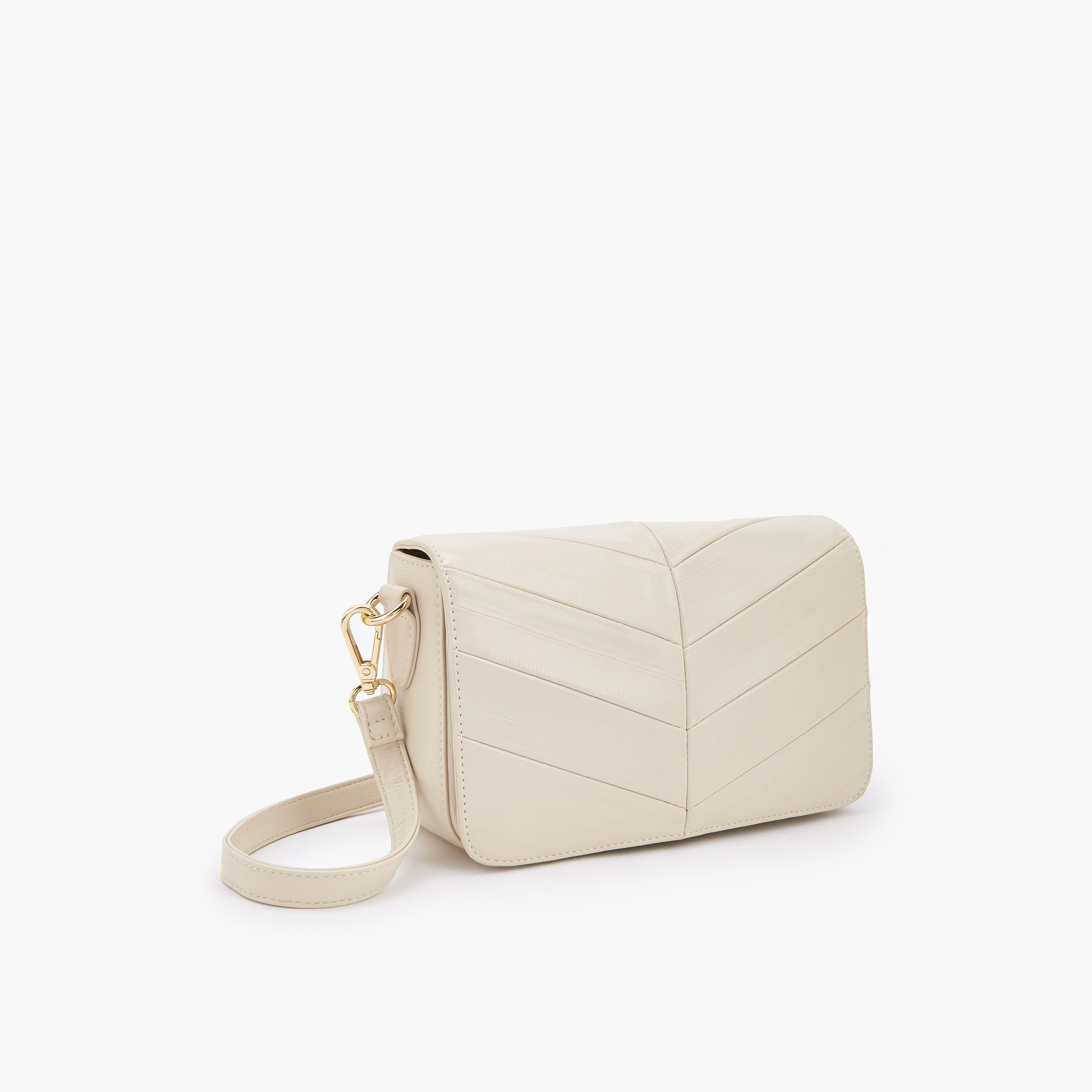 شنطة كروس بودي بارزة الملمس بحزام قابل للتعديل من فلورا بيلا-women-bagsandwallets-handbags-image-3