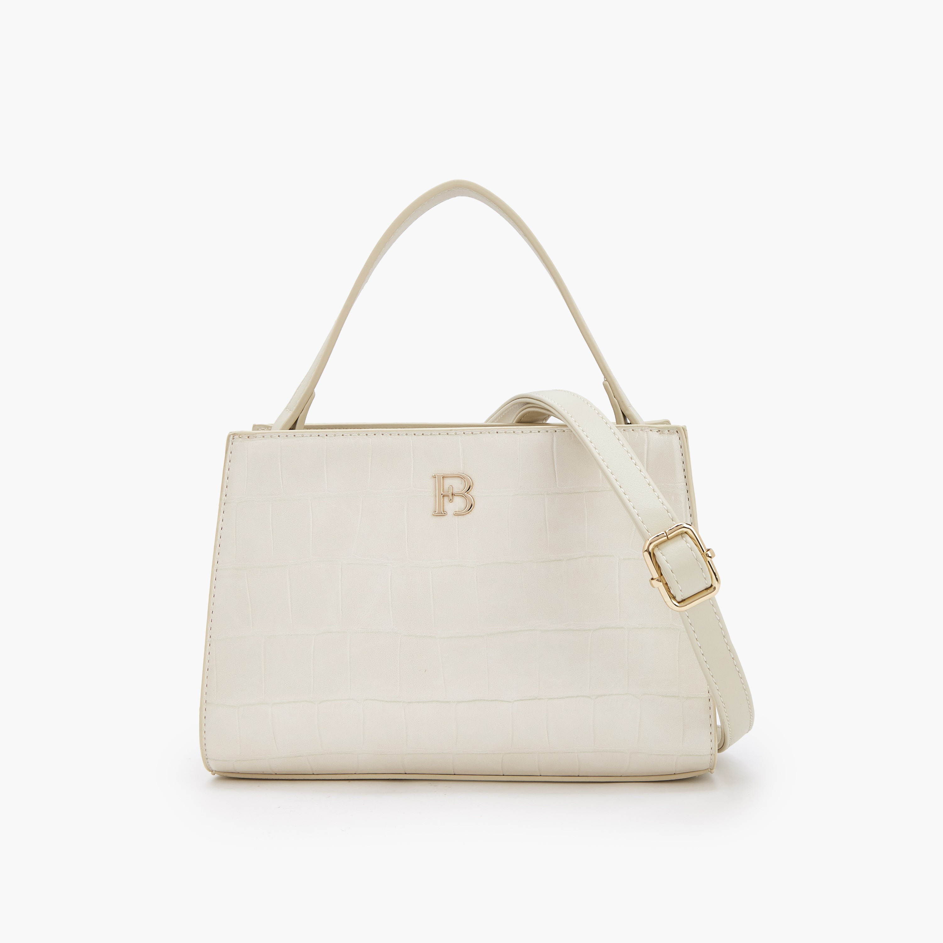 شنطة كتف بارزة الملمس بحزام قابل للفصل من فلورا بيلا-women-bagsandwallets-handbags-image-1