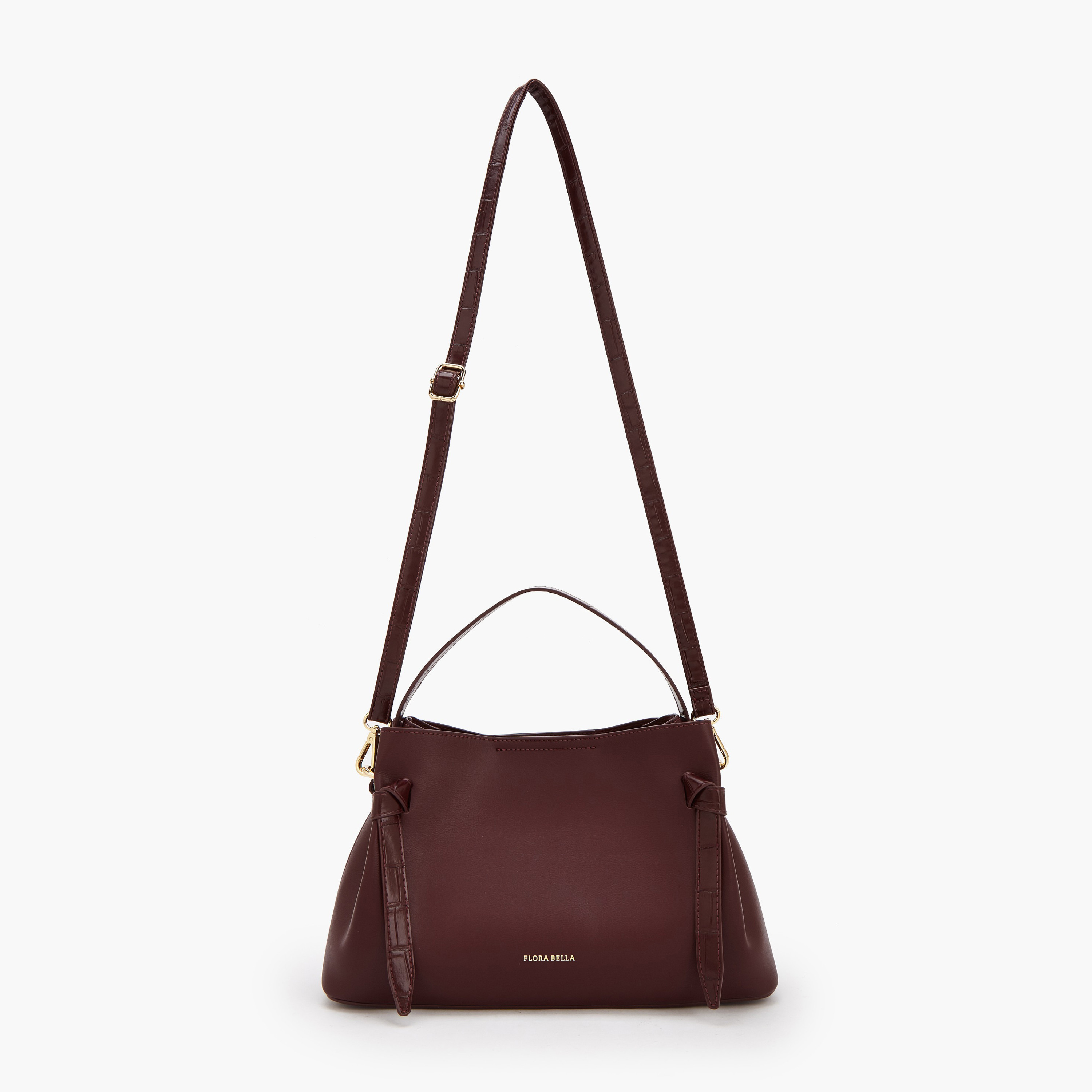 Flora Bella Solid Tote Bag with Detachable Shoulder Strap-women-bagsandwallets-handbags-image-2