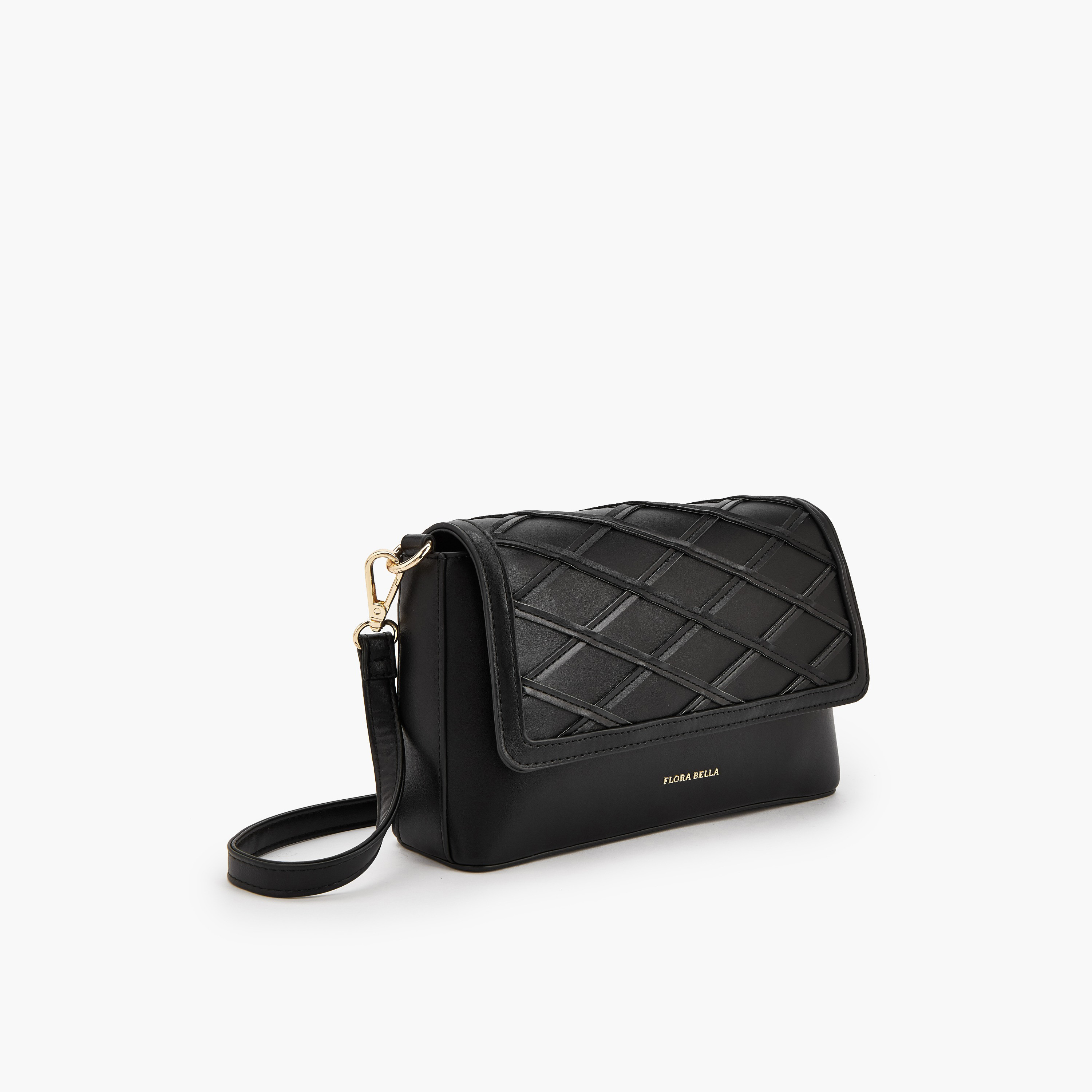 شنطة كروس بودي بارزة الملمس بحزام قابل للفصل من فلورا بيلا-women-bagsandwallets-handbags-image-3
