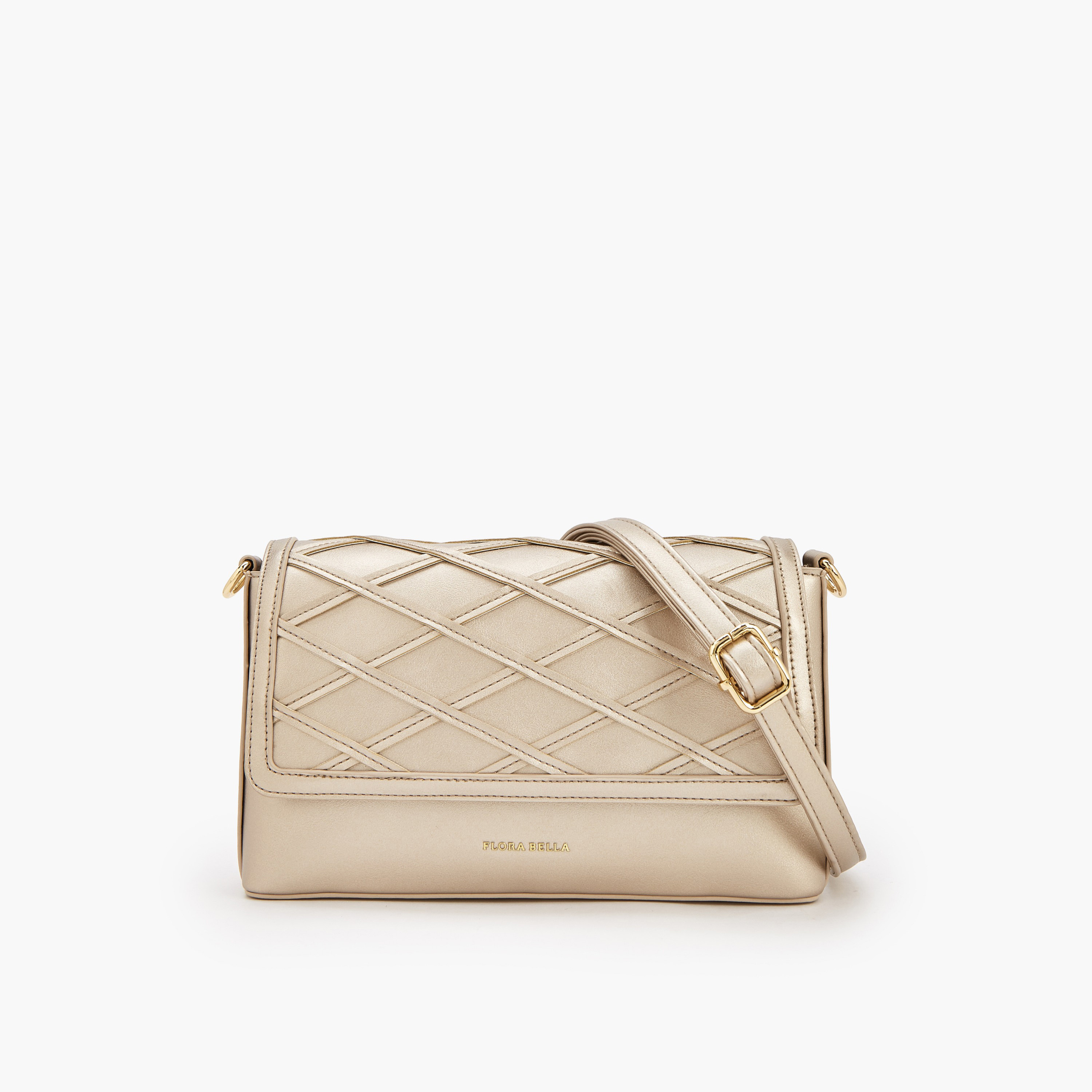 Flora Bella Textured Crossbody Bag with Detachable Strap-women-bagsandwallets-handbags-image-1