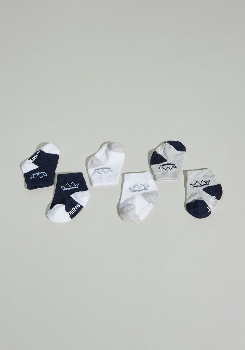 Juniors Printed Ankle-Length Socks - Set of 3-Multipacks-image-1