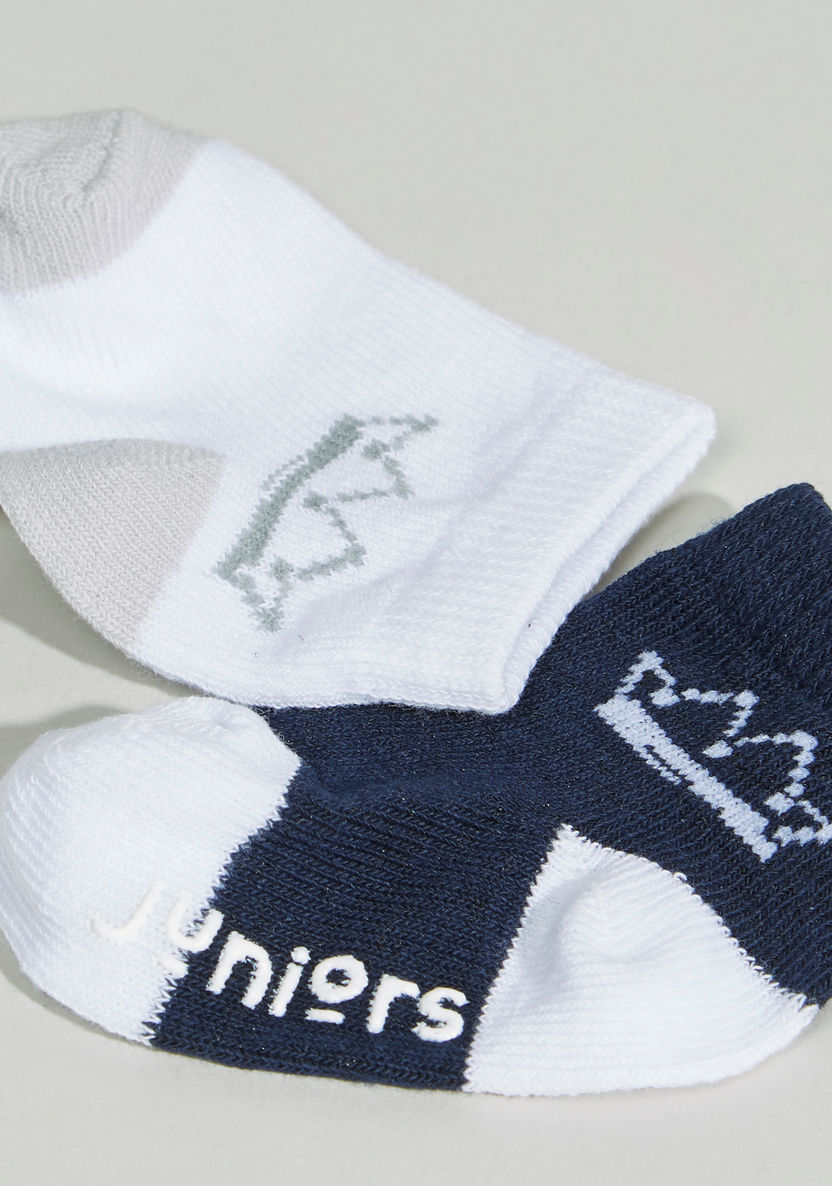 Juniors Printed Ankle-Length Socks - Set of 3-Multipacks-image-2