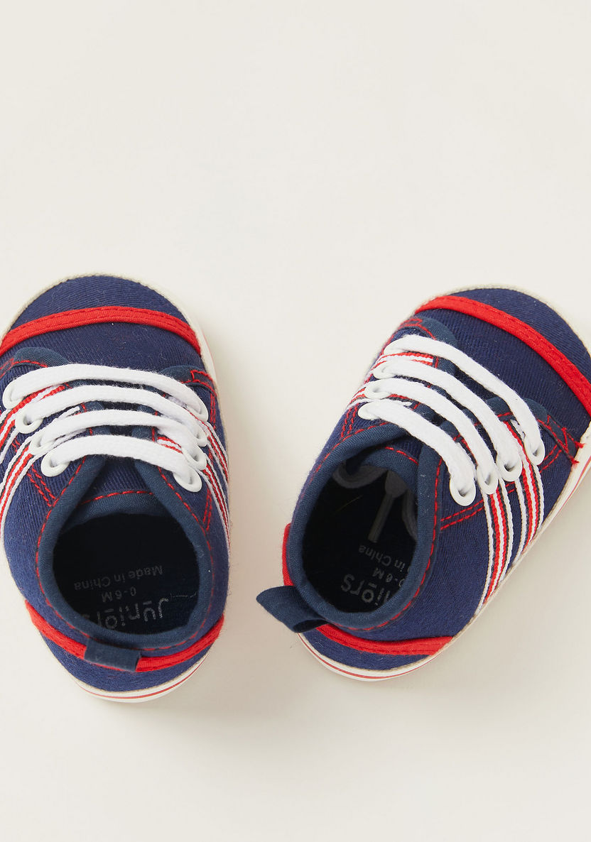 Juniors Striped Baby Shoes-Casual-image-0