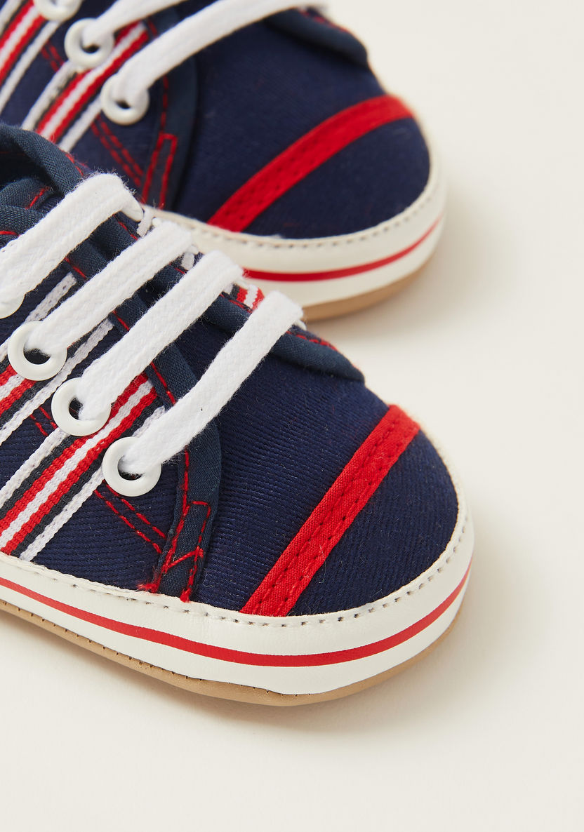 Juniors Striped Baby Shoes-Casual-image-2