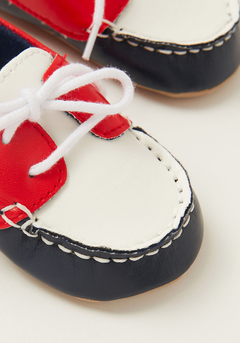Juniors Stitch Detail Shoes with Lace-Up Closure-Casual-image-2