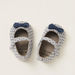 Juniors Printed Baby Shoes with Bow Applique-Casual-thumbnail-0