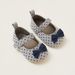 Juniors Printed Baby Shoes with Bow Applique-Casual-thumbnail-1