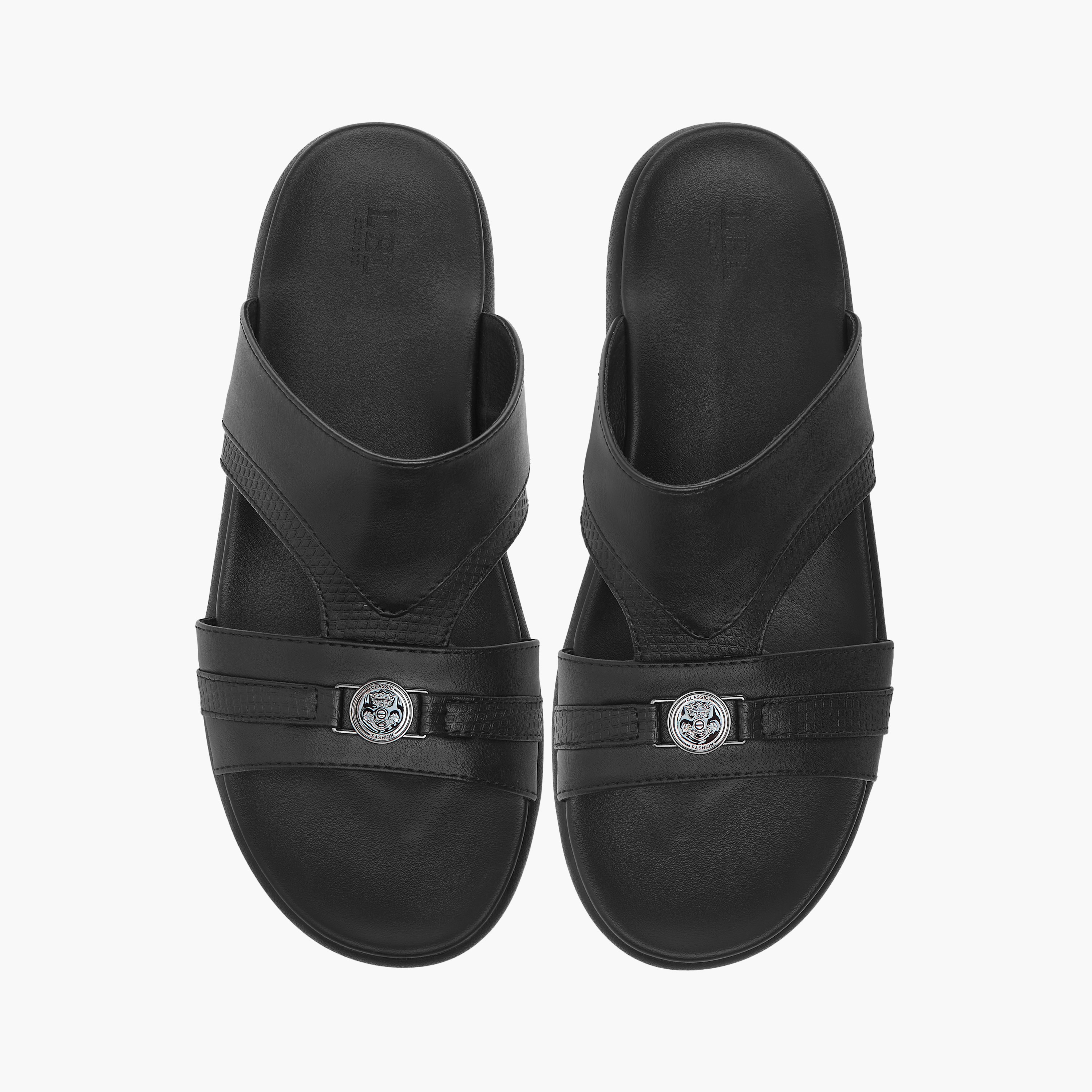 LBL by Shoexpress Textured Arabic Slip-On Sandals-men-shoes-sandals-image-1