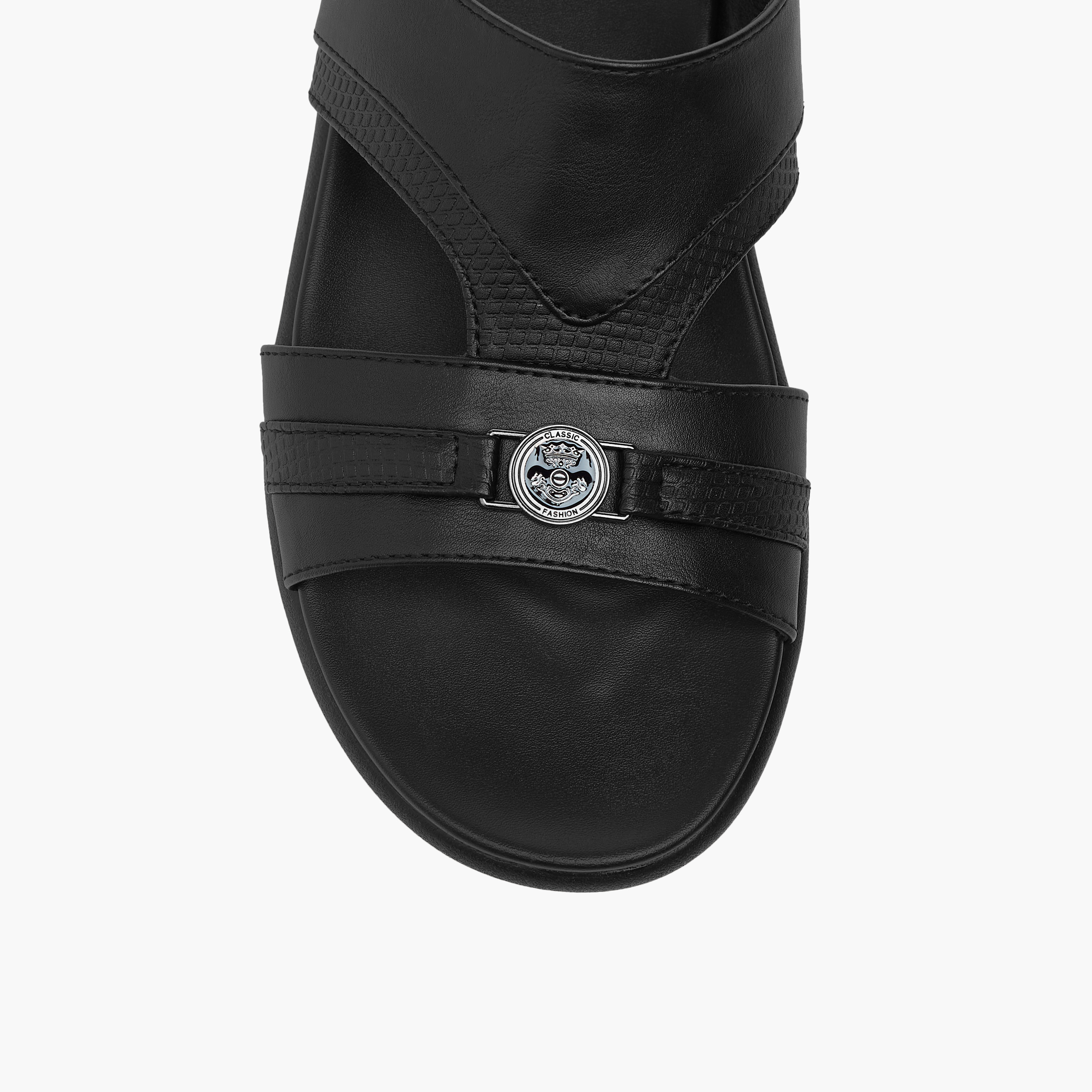 LBL by Shoexpress Textured Arabic Slip-On Sandals-men-shoes-sandals-image-3