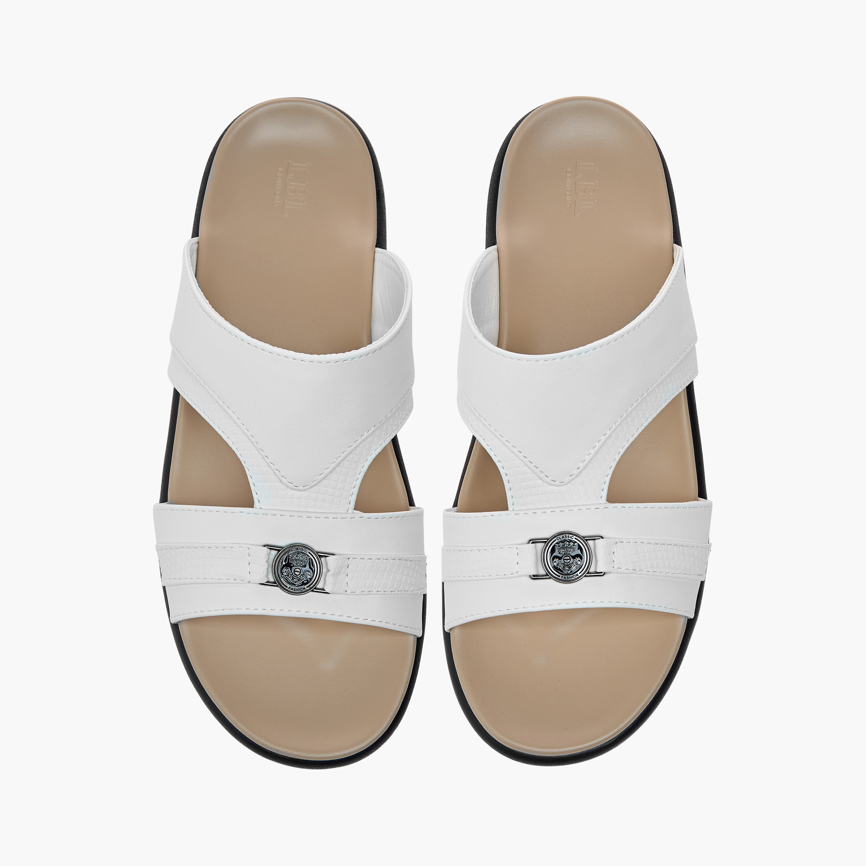 LBL by Shoexpress Textured Arabic Slip-On Sandals-men-shoes-sandals-image-1