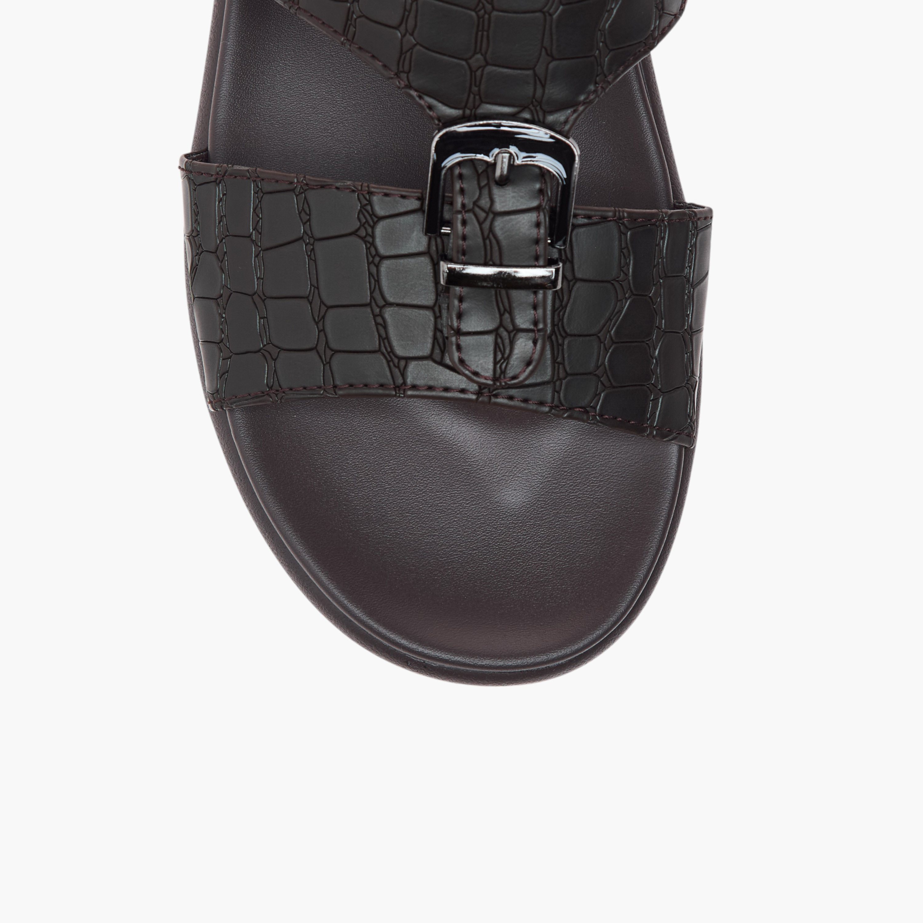 LBL by Shoexpress Buckle Accent Slip-On Arabic Sandals-men-shoes-sandals-image-3