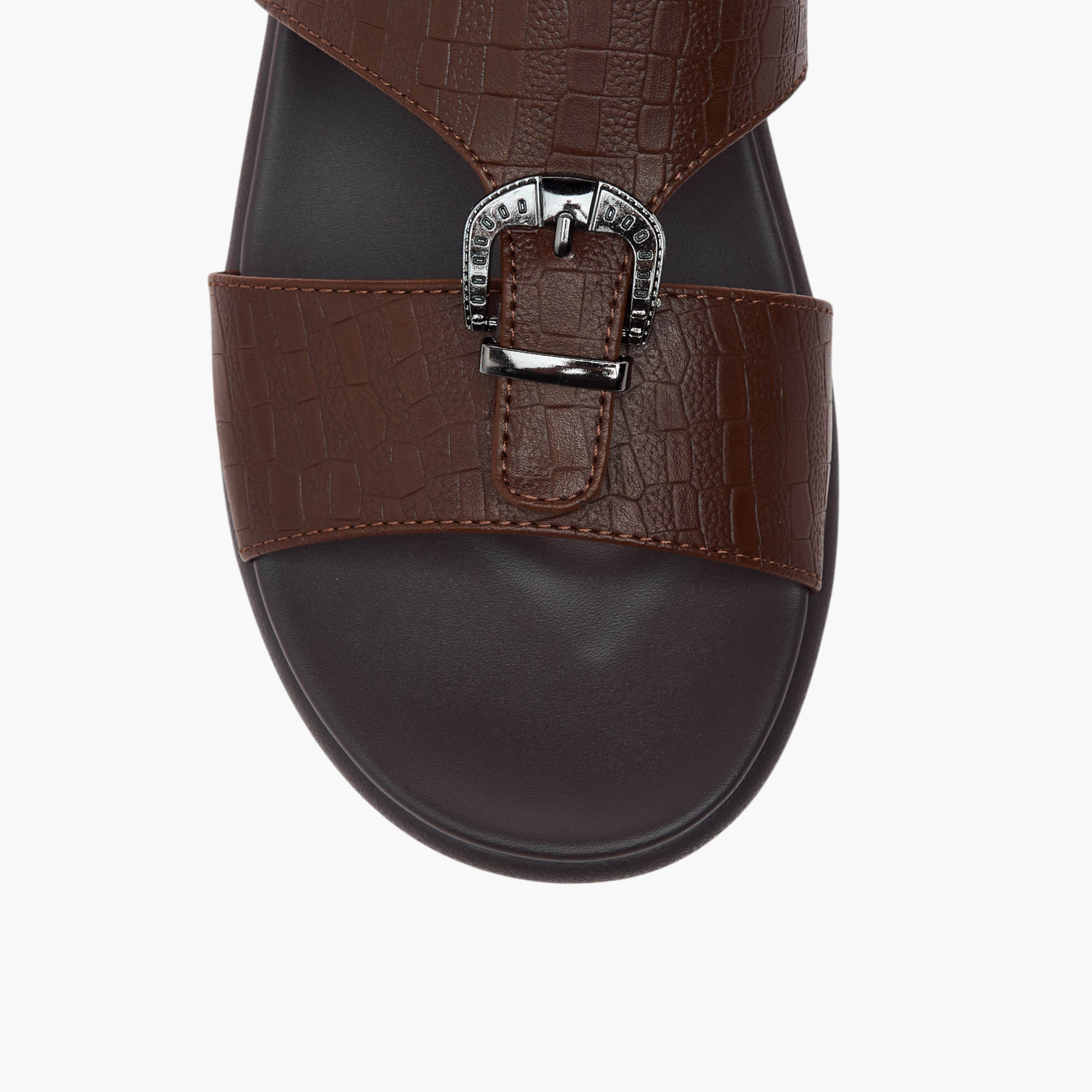 صندل عربي سهل الارتداء بزينة إبزيم من أل بي أل من شو إكسبريس-men-shoes-sandals-image-7