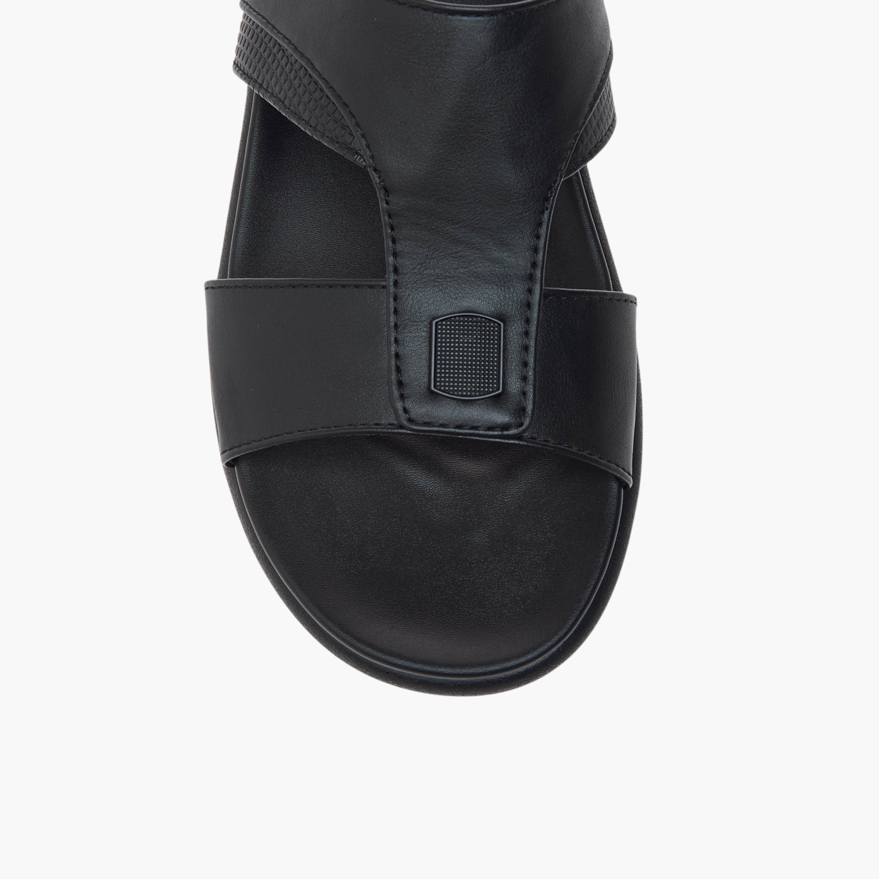 LBL by Shoexpress Textured Slip-On Arabic Sandals-men-shoes-sandals-image-3