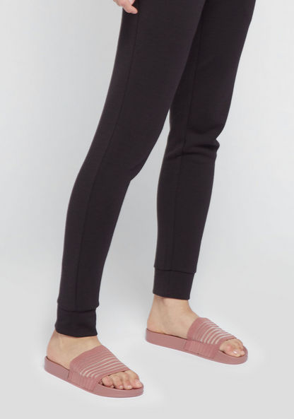 Textured Slip-On Slides-Women%27s Flip Flops & Beach Slippers-image-1