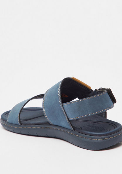 Mister Duchini Stitch Detail Sandals with Hook and Loop Closure-Boy%27s Sandals-image-2
